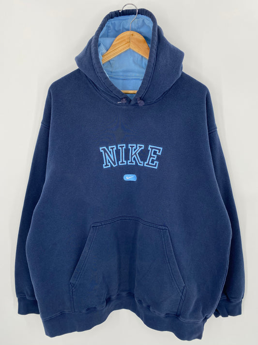 90’s NIKE Size No Tag (Approx. XL-XXL) Vintage Hoodie Sweat-Shirt / 7408