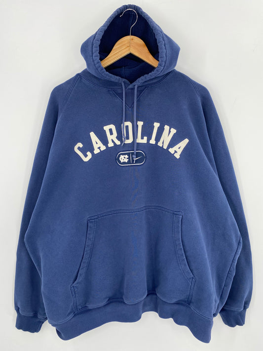 00’ NIKE CAROLINA Size XL Vintage Hoodie Sweat-shirt / 9724