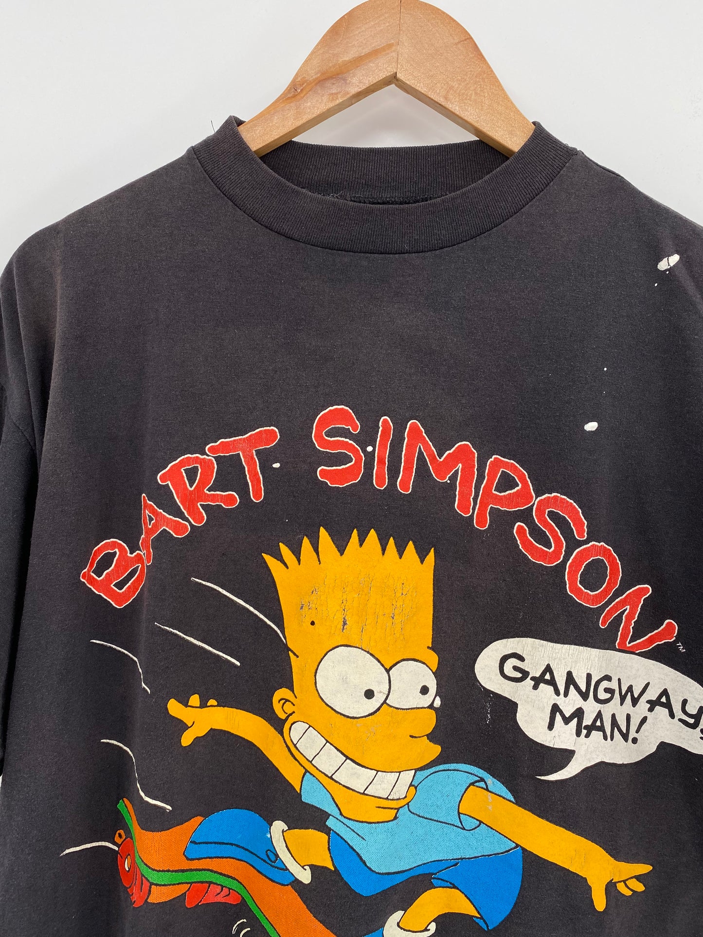 1990 SIMPSON BART Size No Tag (Approx.XL) Vintage T-Shirt / 8050