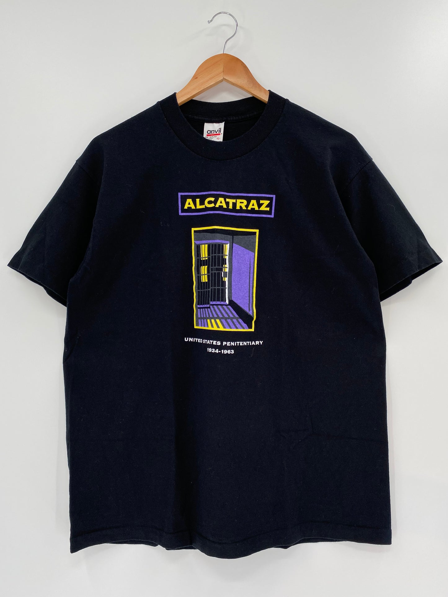 90’s ALCATRAZ Made in USA Size L T-Shirts / K1404
