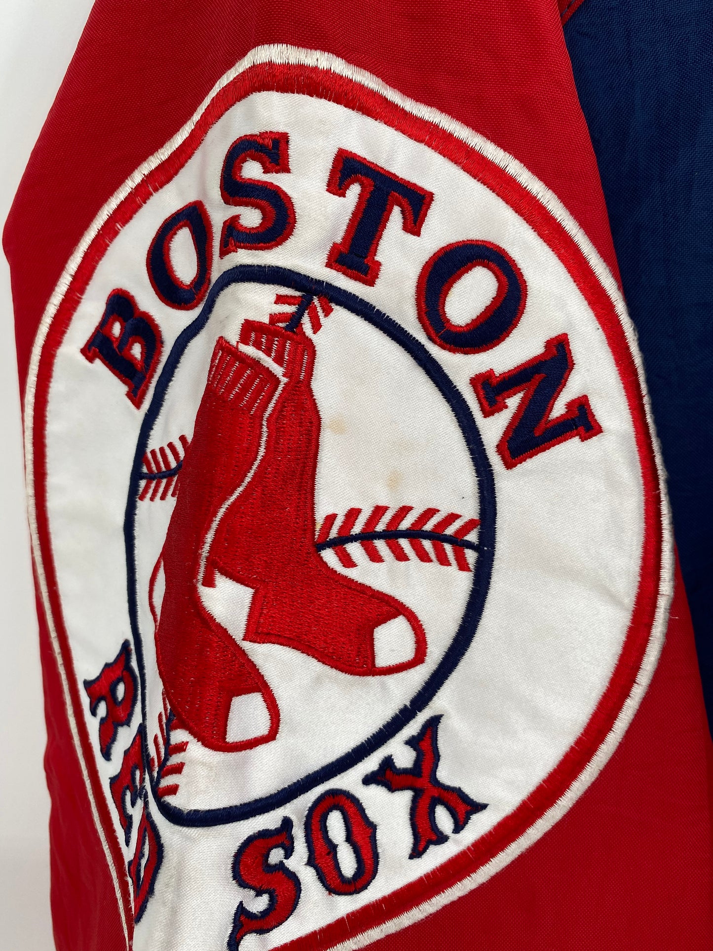 00' STARTER BOSTON RED SOX Size L Vintage MLB Nylon Jacket  / 8817