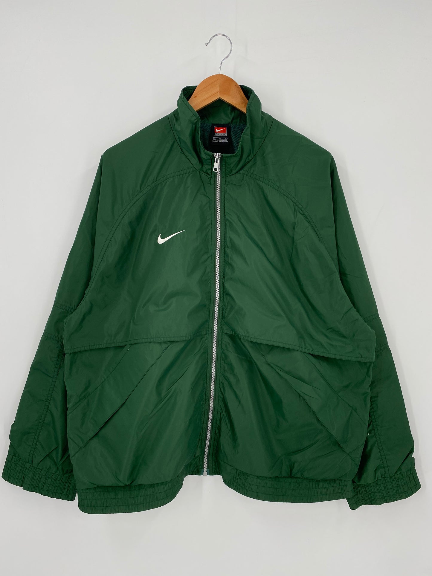 00’ NIKE Size L Vintage Nylon Hoodie Jacket/ k2313