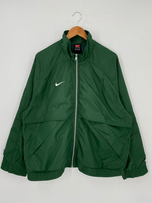 00’ NIKE Size L Vintage Nylon Hoodie Jacket/ k2313
