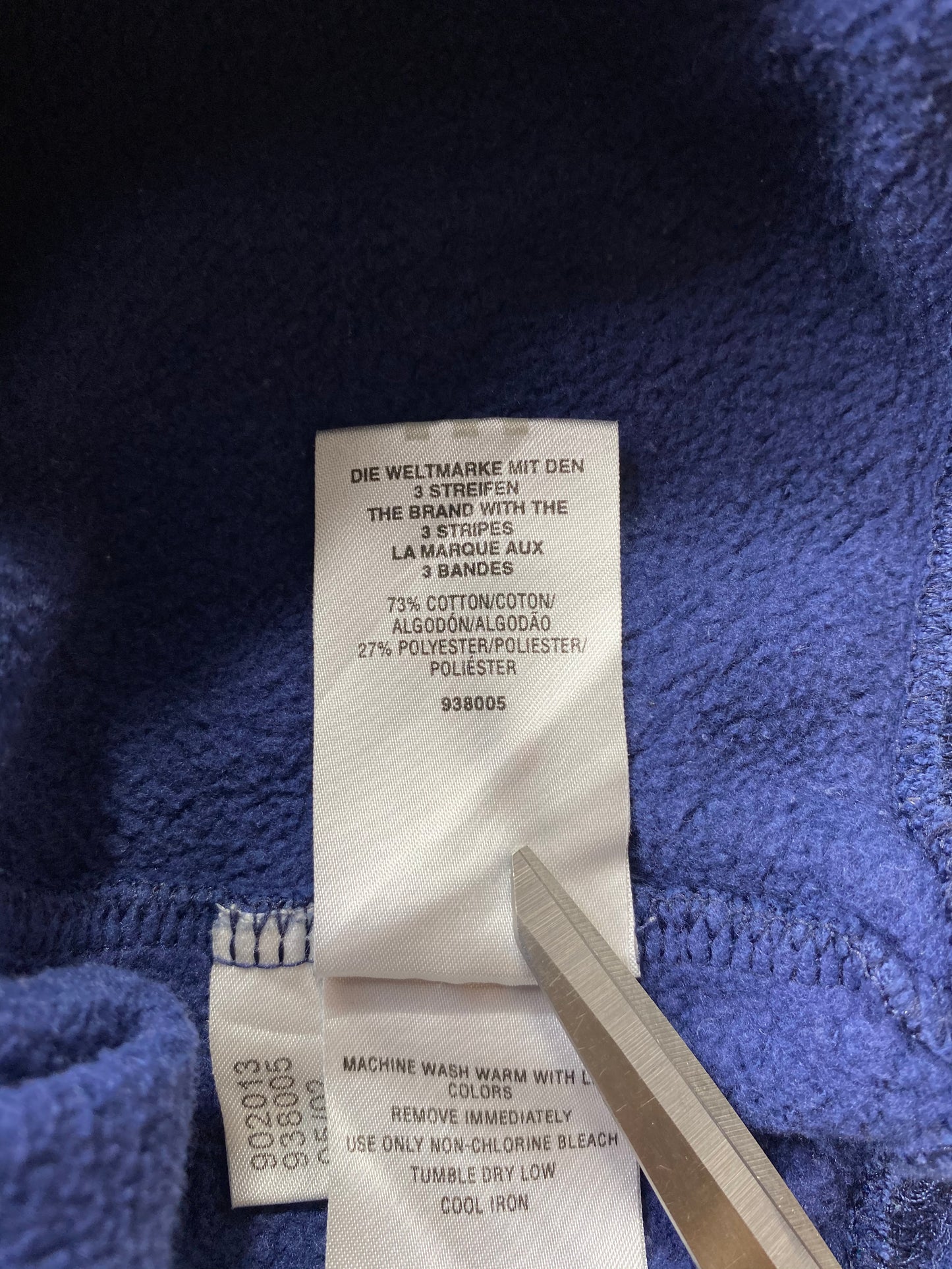 00' ADIDAS Size M Vintage Hoodie Sweat-shirt   / 5912