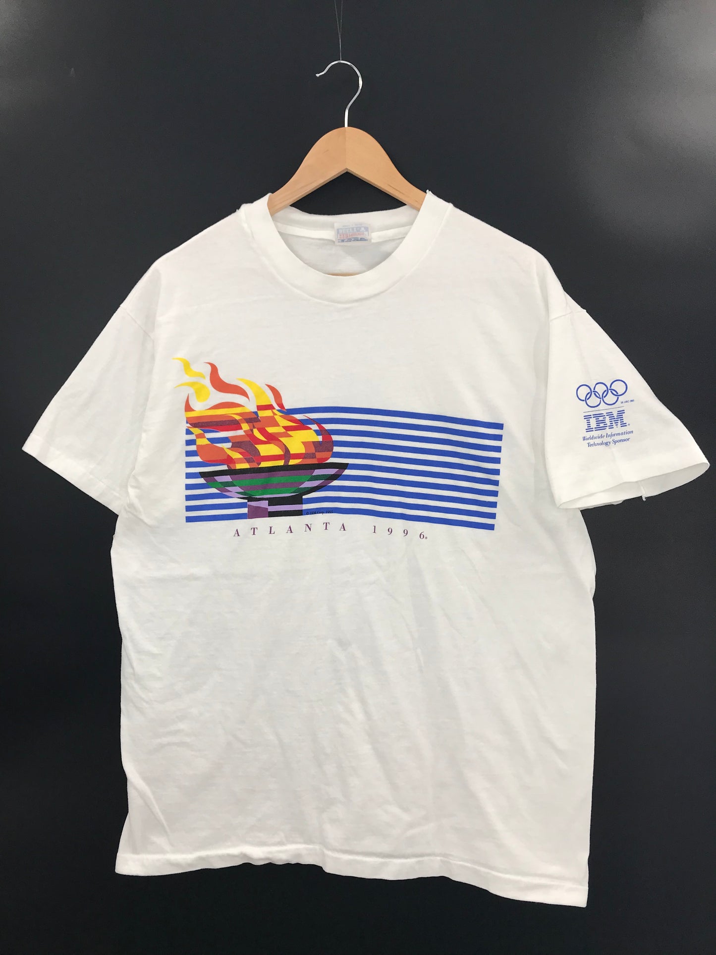 1996 ATLANTA OLYMPIC Size L Vintage T-Shirt / K1920