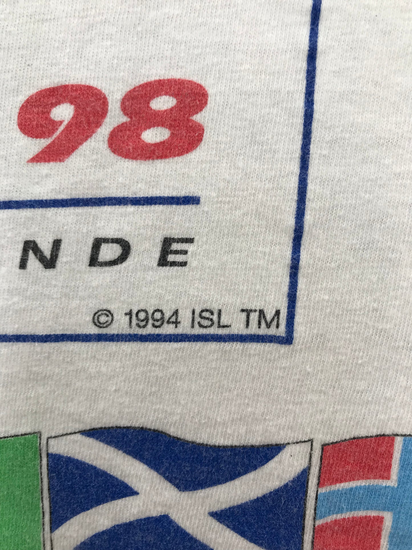 1998 WORLD FRANCE Size L Vintage T-Shirt / K1921
