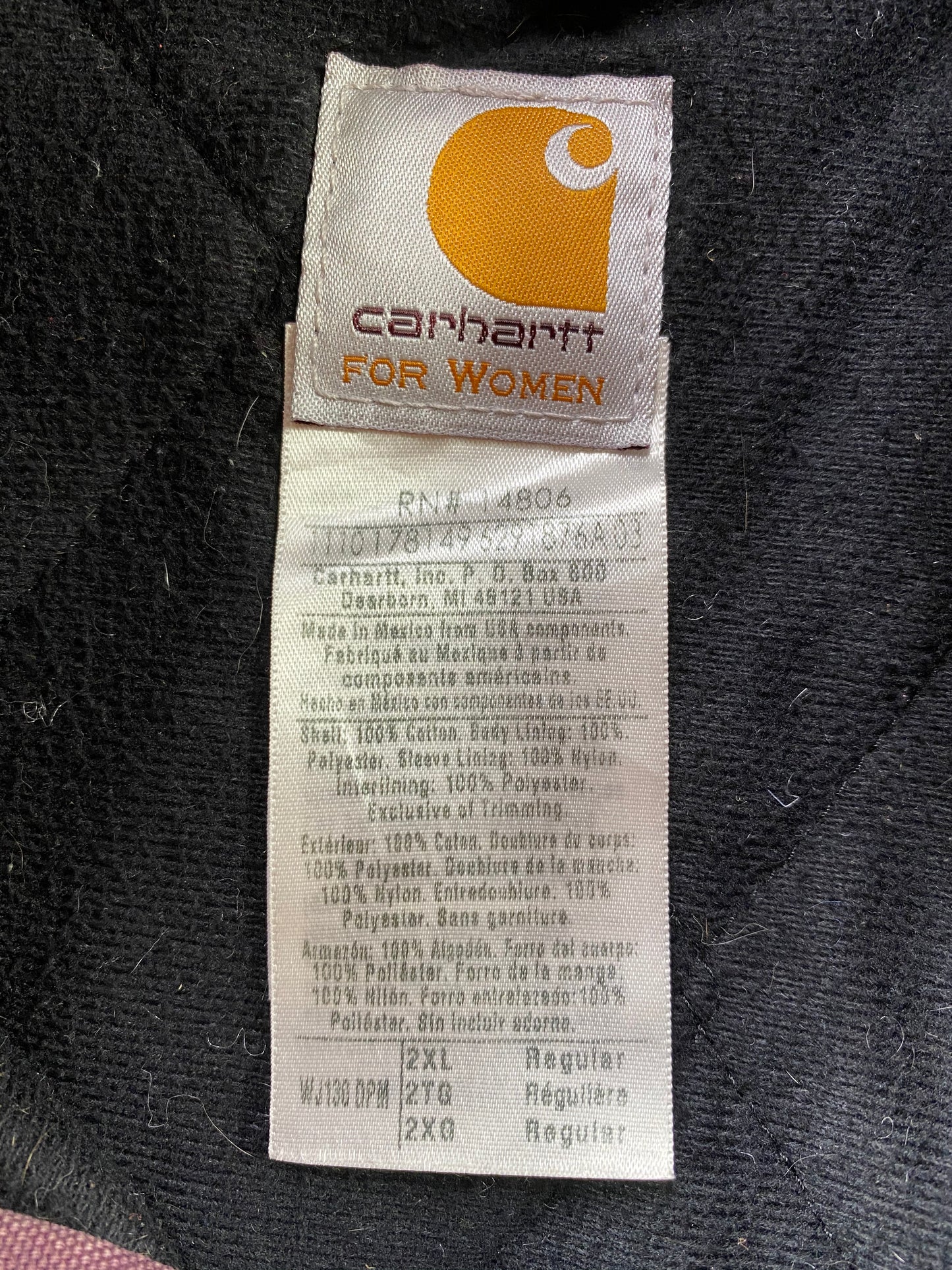 Vintage Carhartt Size Ladies XXL Vintage Hoodie Jacket / 6407