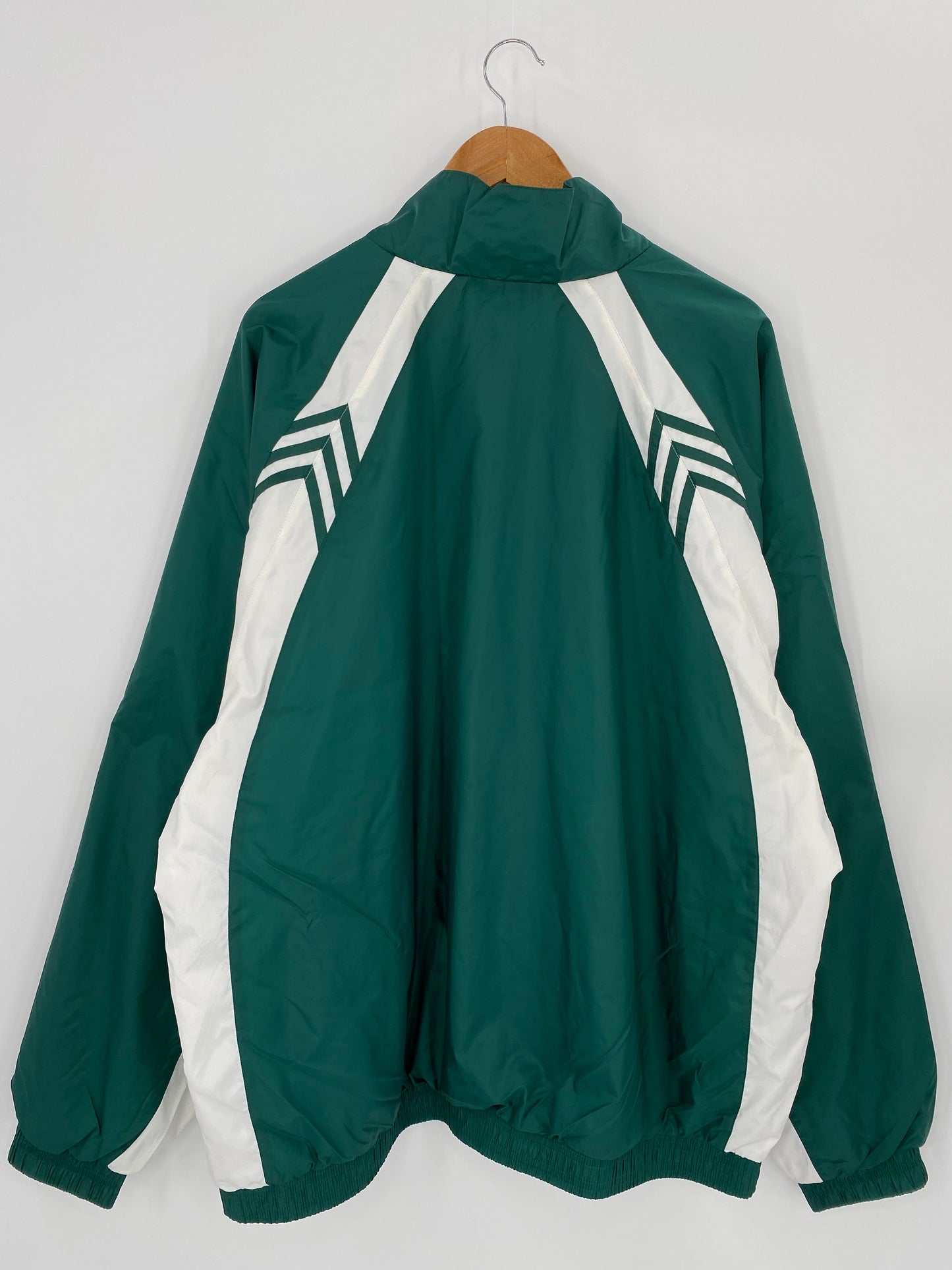 90’s ADIDAS Size XL Vintage Zip-up Nylon Jacket / K8879