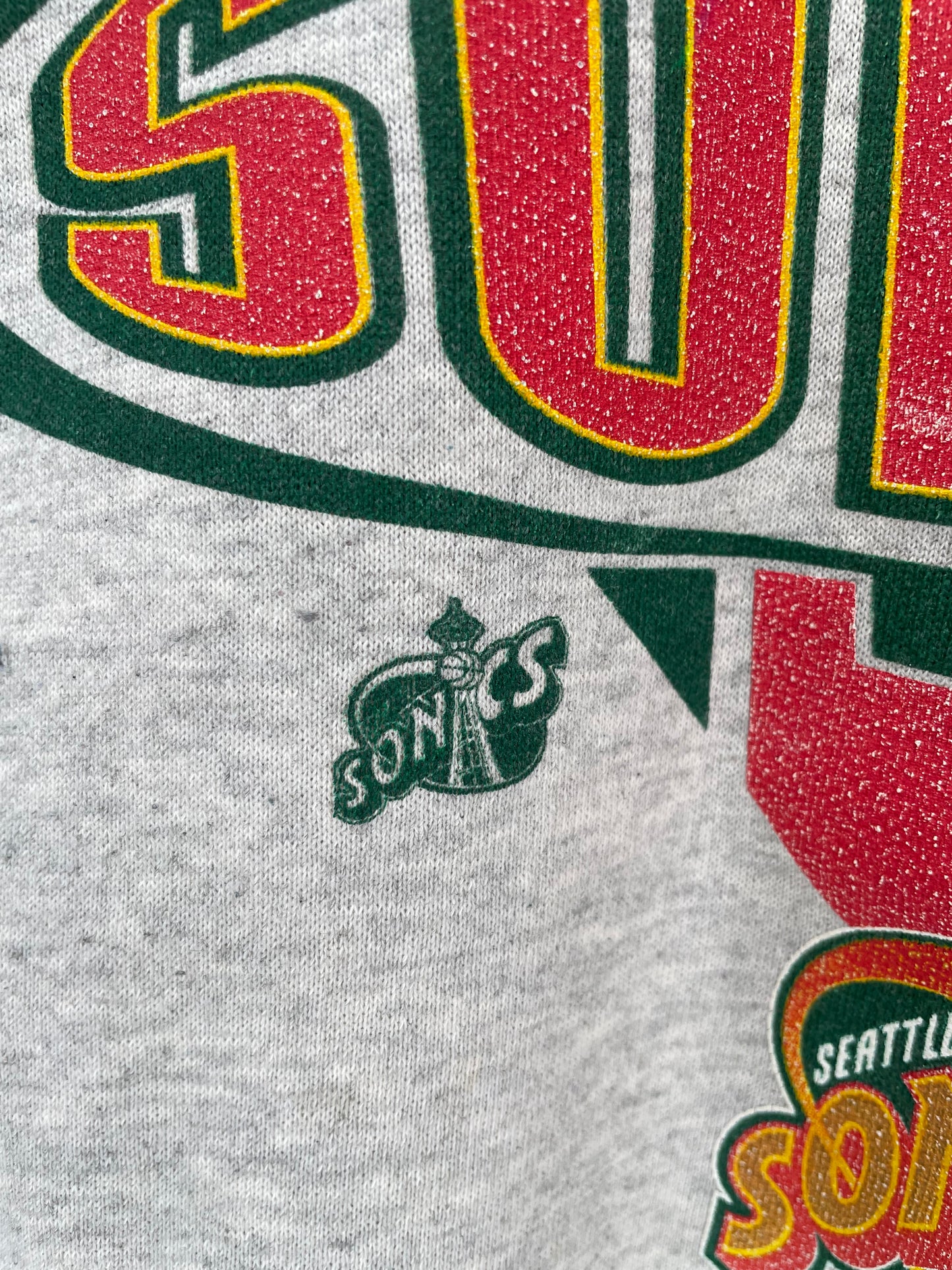 90’s Seattle Supersonics Size XL Vintage NBA Sweat-Shirts / K2181