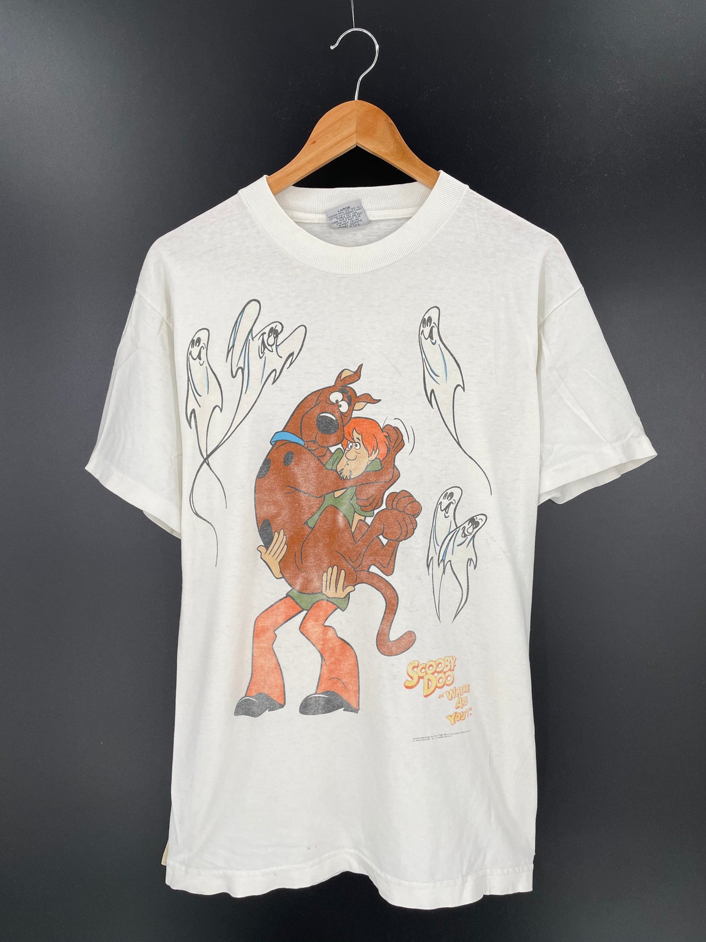 1995 SCOOBY DOO Made in USA Size L Vintage T-shirt / 9196