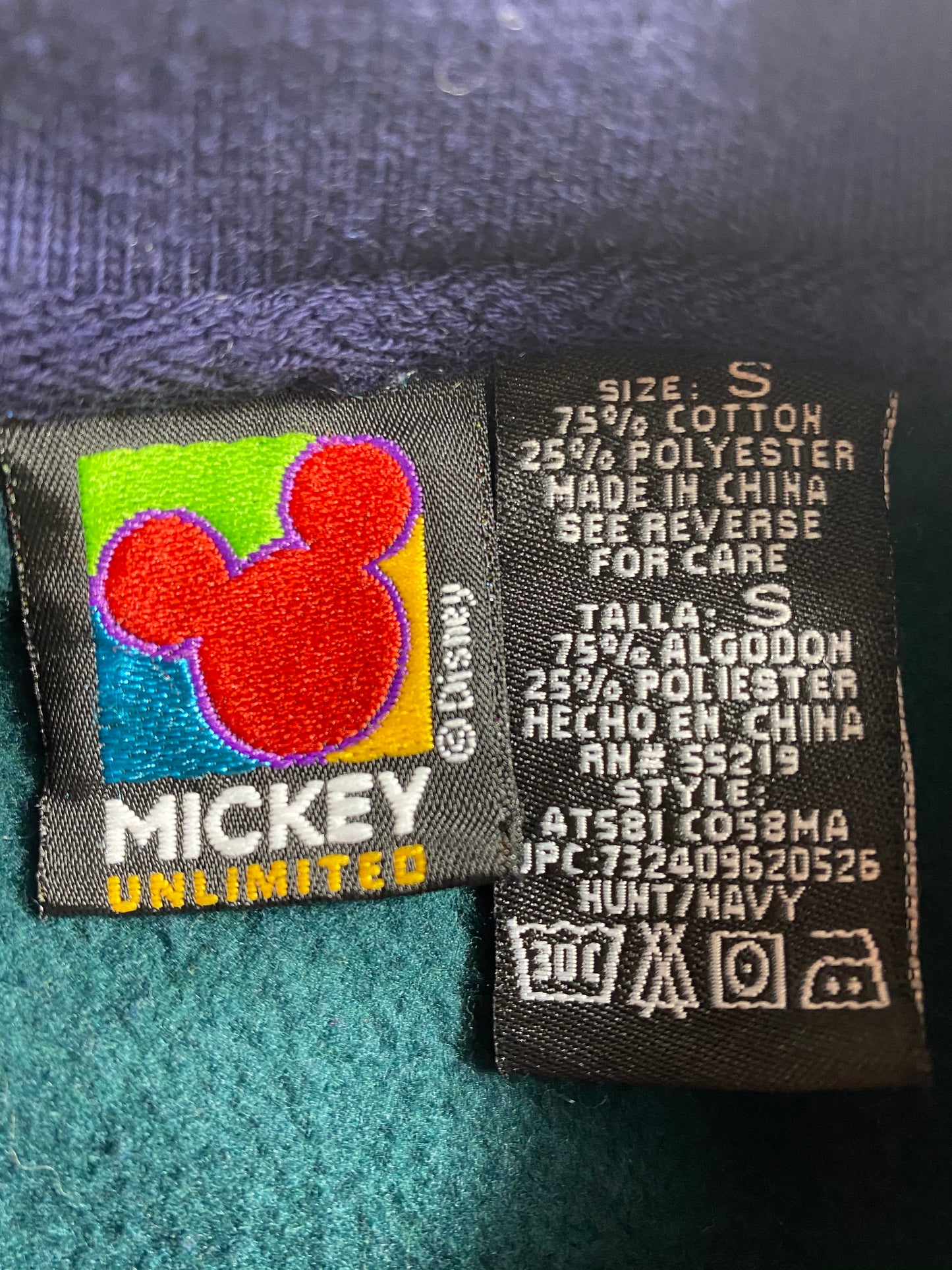 90’s DISNEY MICKEY Size S Vintage Sweat-shirt / 8440
