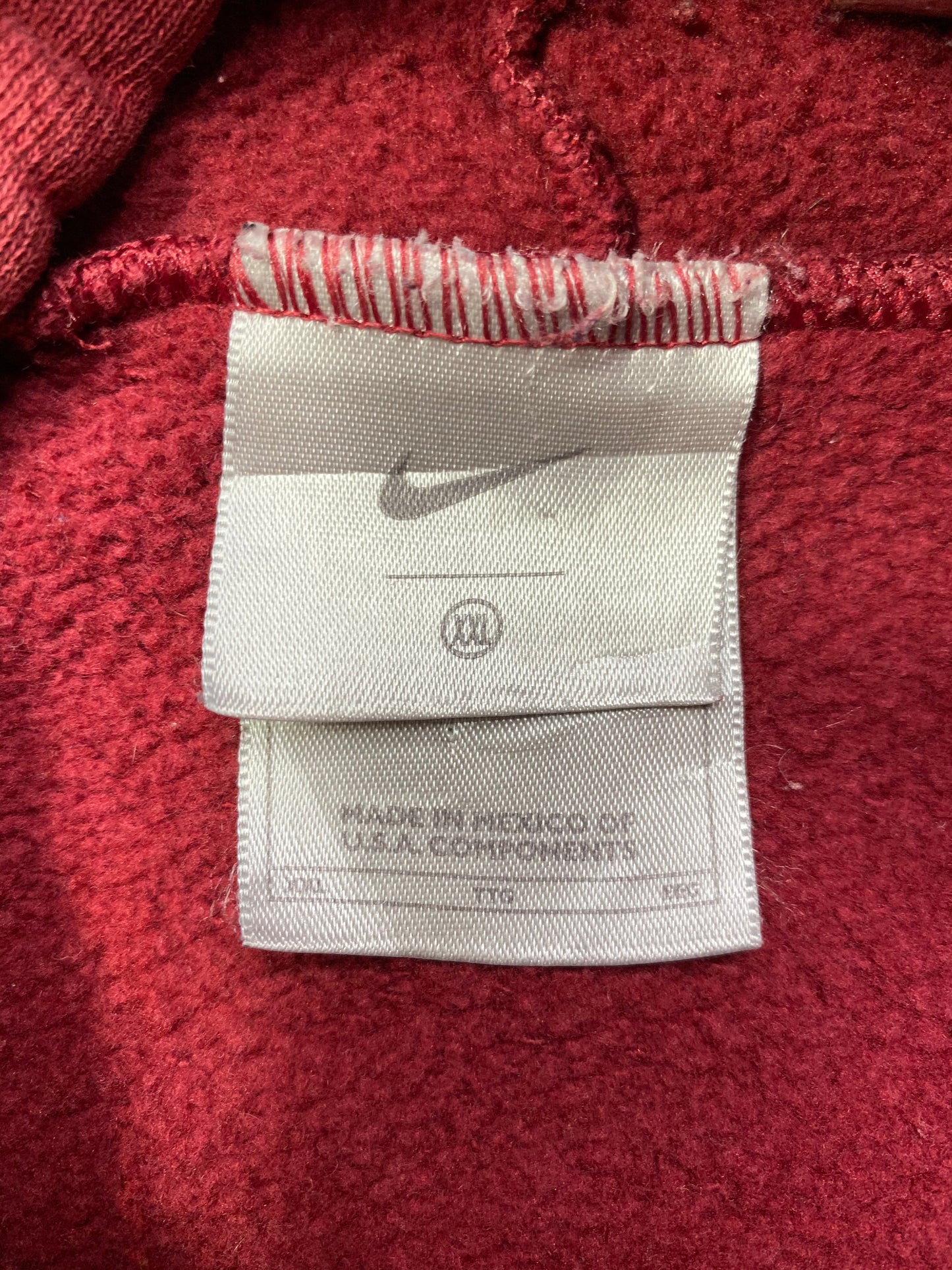 90’s NIKE Center Swoosh Size XXL Vintage Hoodie Sweat-Shirt / 5500