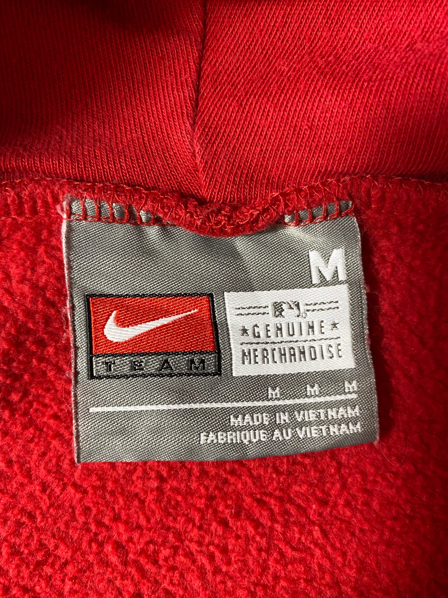 00’ NIKE RED SOX Size M Vintage Hoodie Sweat-Shirts / K2574