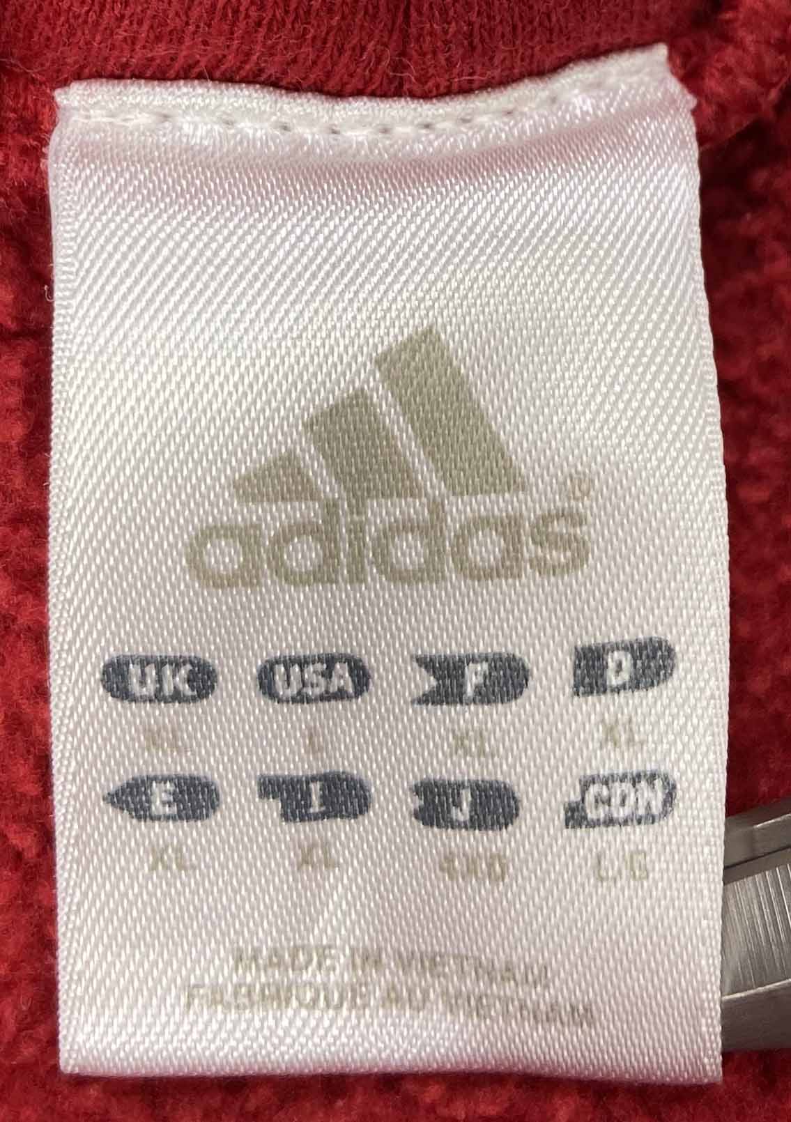 Vintage Adidas Center Mini Logo Hoodie Sweat-Shirt / 1854