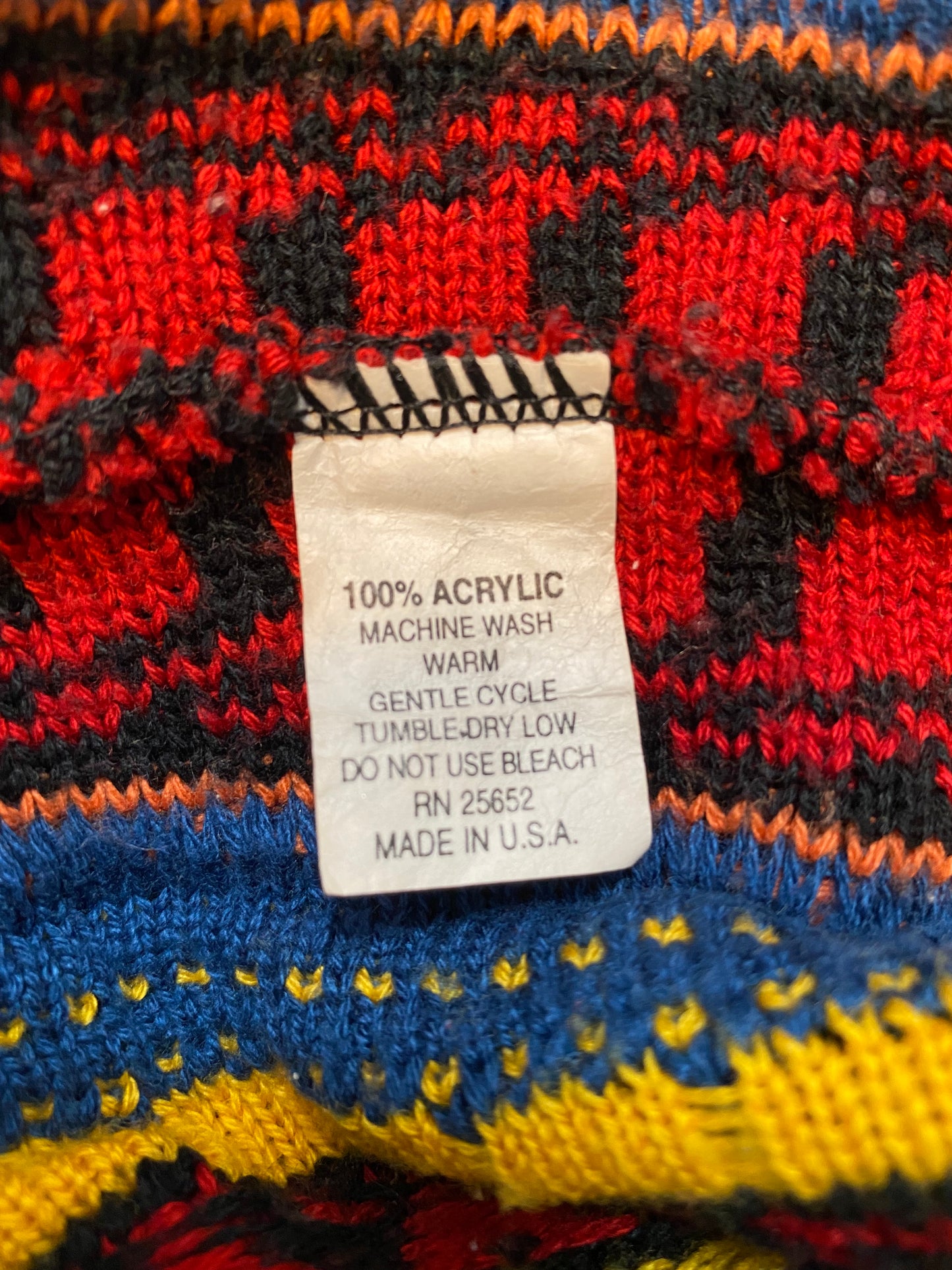 Vintage 3D COOGI- Style Size XL Knit Sweater / K2784