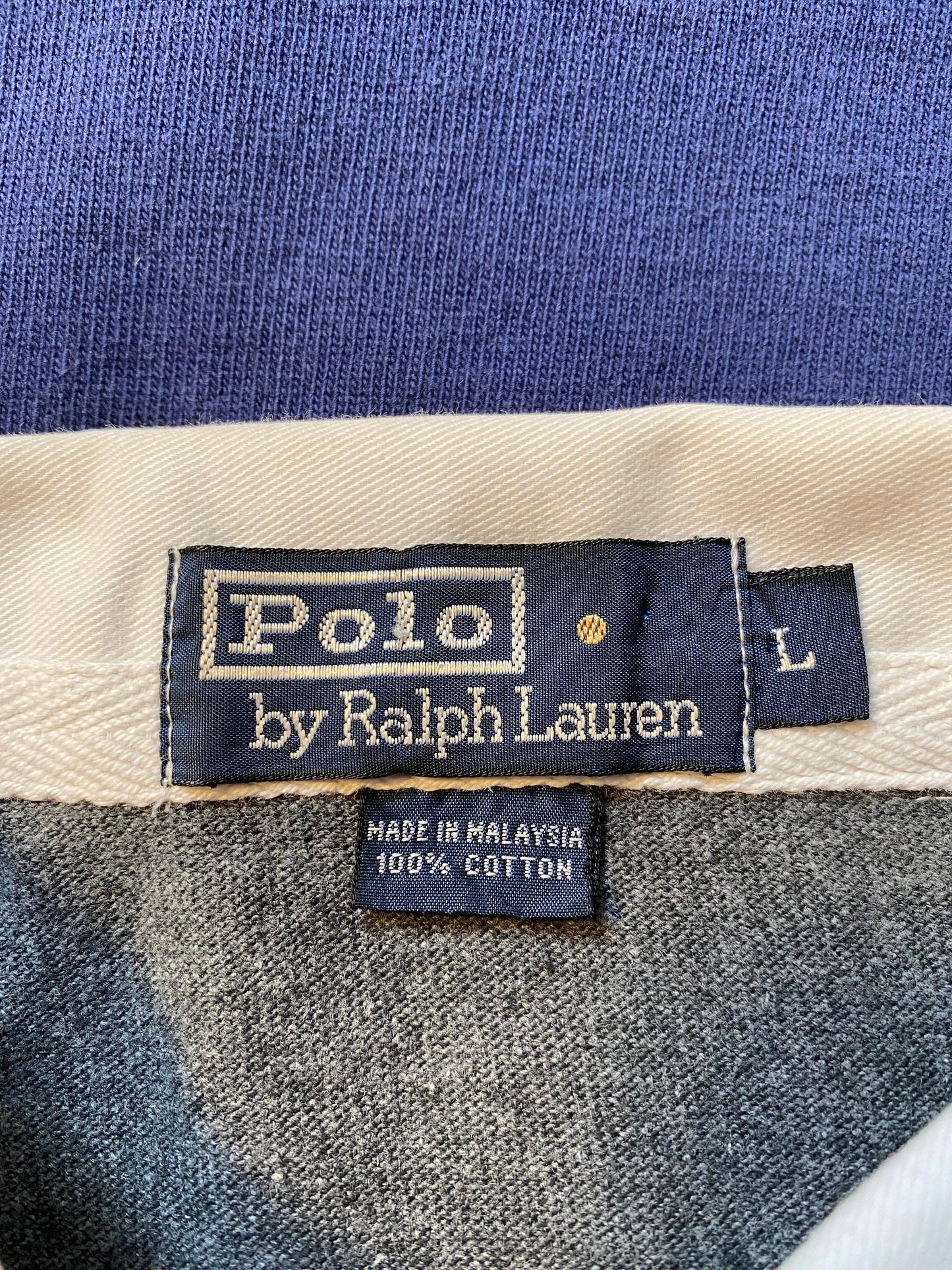 90’s POLO RALPH LAUREN Size L Vintage Rugby-Shirt / A6124