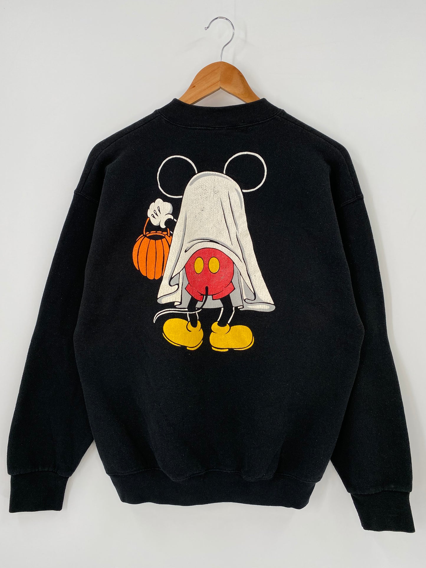 Vintage HALLOWEEN DISNEY MICKEY Approx. Size L Vintage Sweat-shirt / K4101