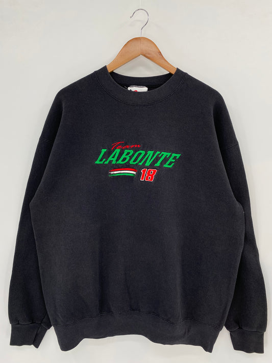 90’s TEAM LABONTE Made in USA Size XL Racing Sweat-shirt / K3013