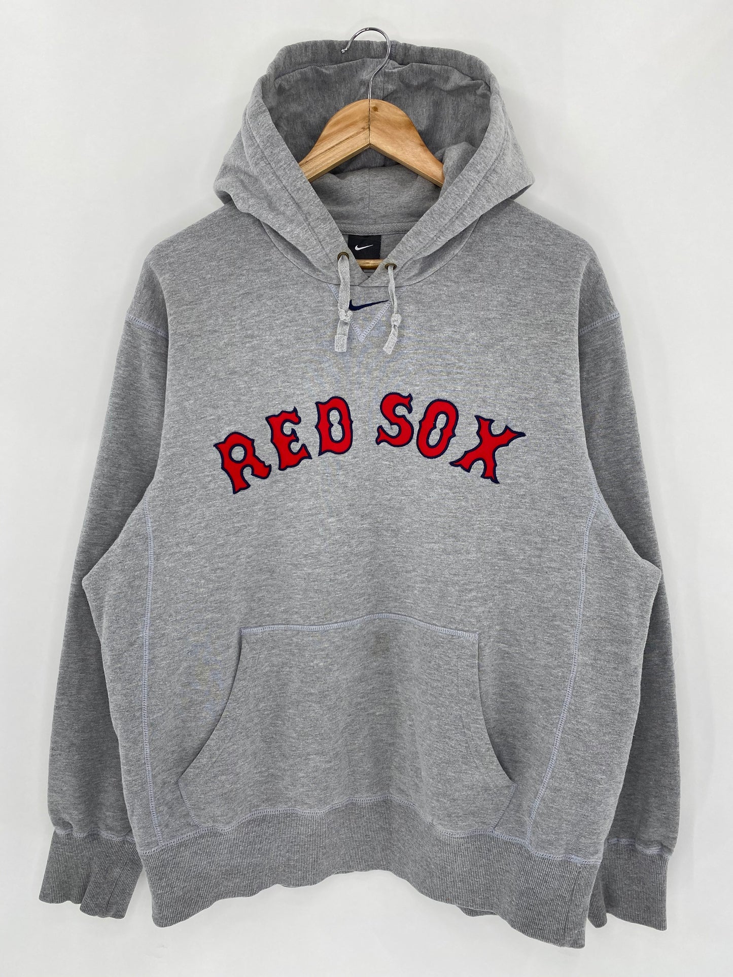 00’ NIKE RED SOX Size L Vintage Hoodie MLB Sweat-Shirt / 5783