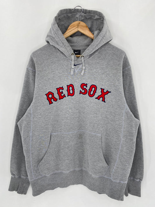 00’ NIKE RED SOX Size L Vintage Hoodie MLB Sweat-Shirt / 5783