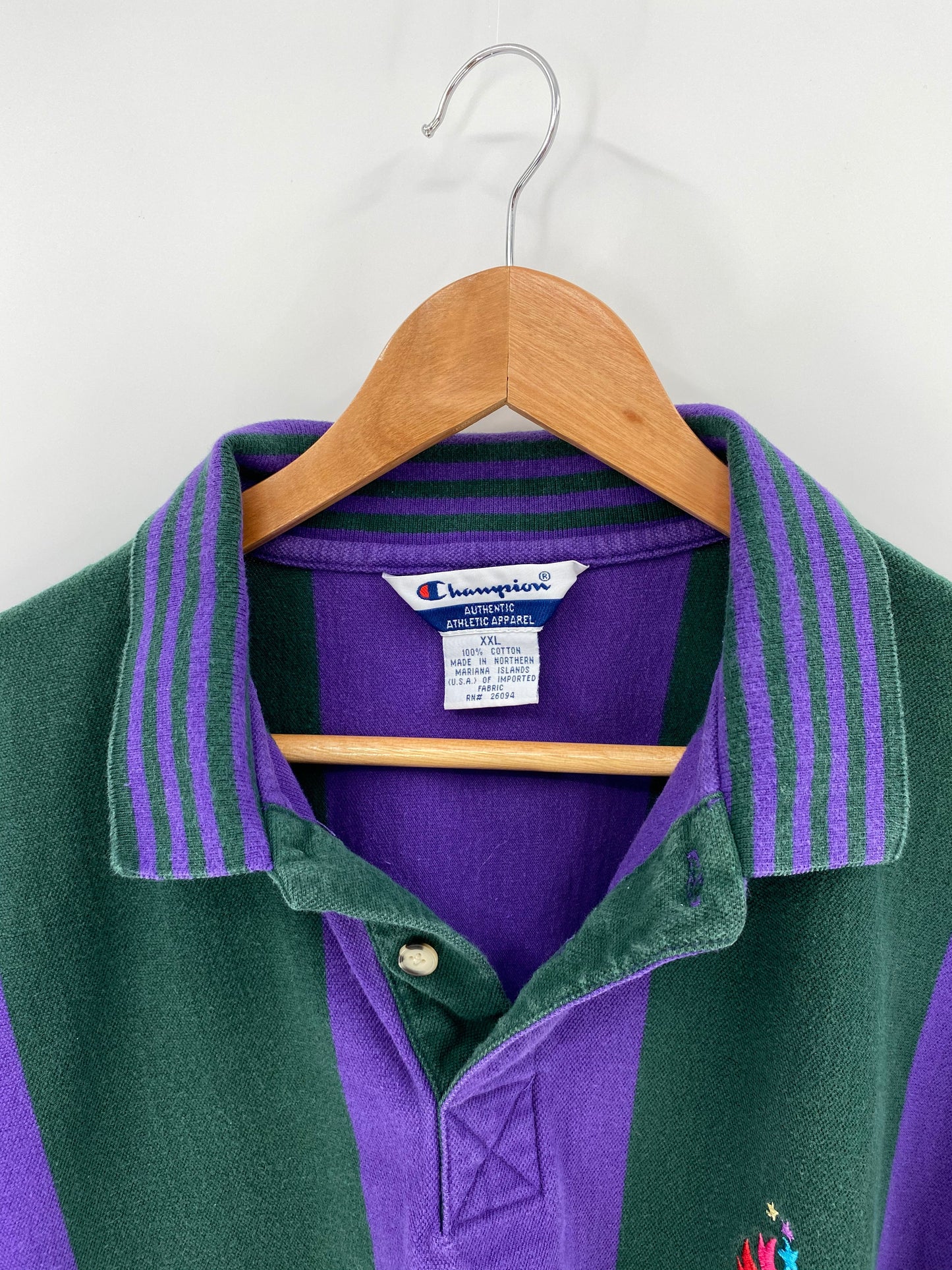 1996 ATLANTA OLYMPIC Size XXL Vintage Polo-Shirts / K9351