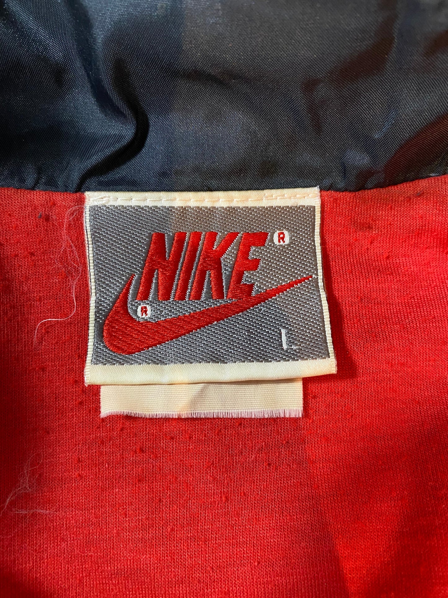 90's NIKE Silver tag Size L Vintage Zip up Nylon-Jacket/ A843