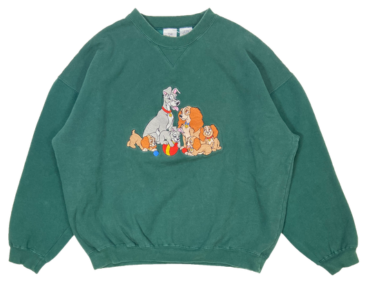 Vintage Lady and the Tramp Disney Sweat-Shirt / 1956
