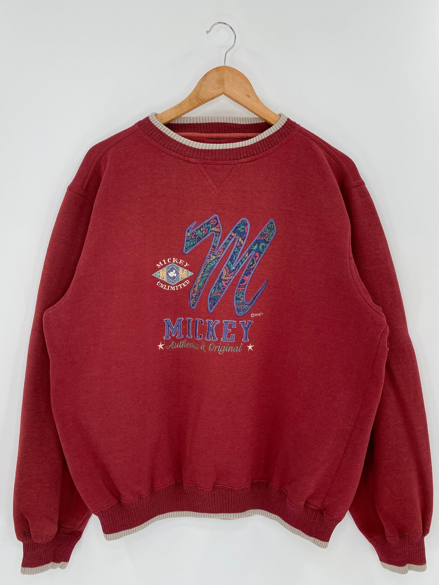 Vintage DISNEY MICKEY Size No Tag(Approx.L) Sweat-shirt / A7149