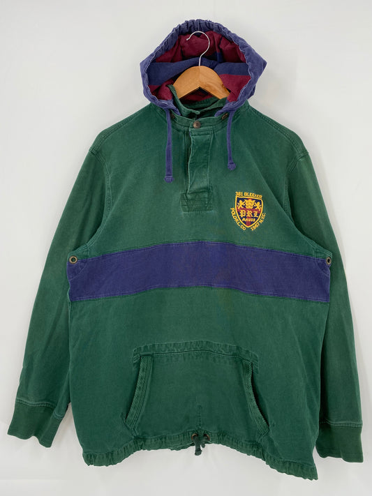 90’s POLO RALPH LAUREN Size XL Vintage Hoodie Rugby-Shirt / K3705
