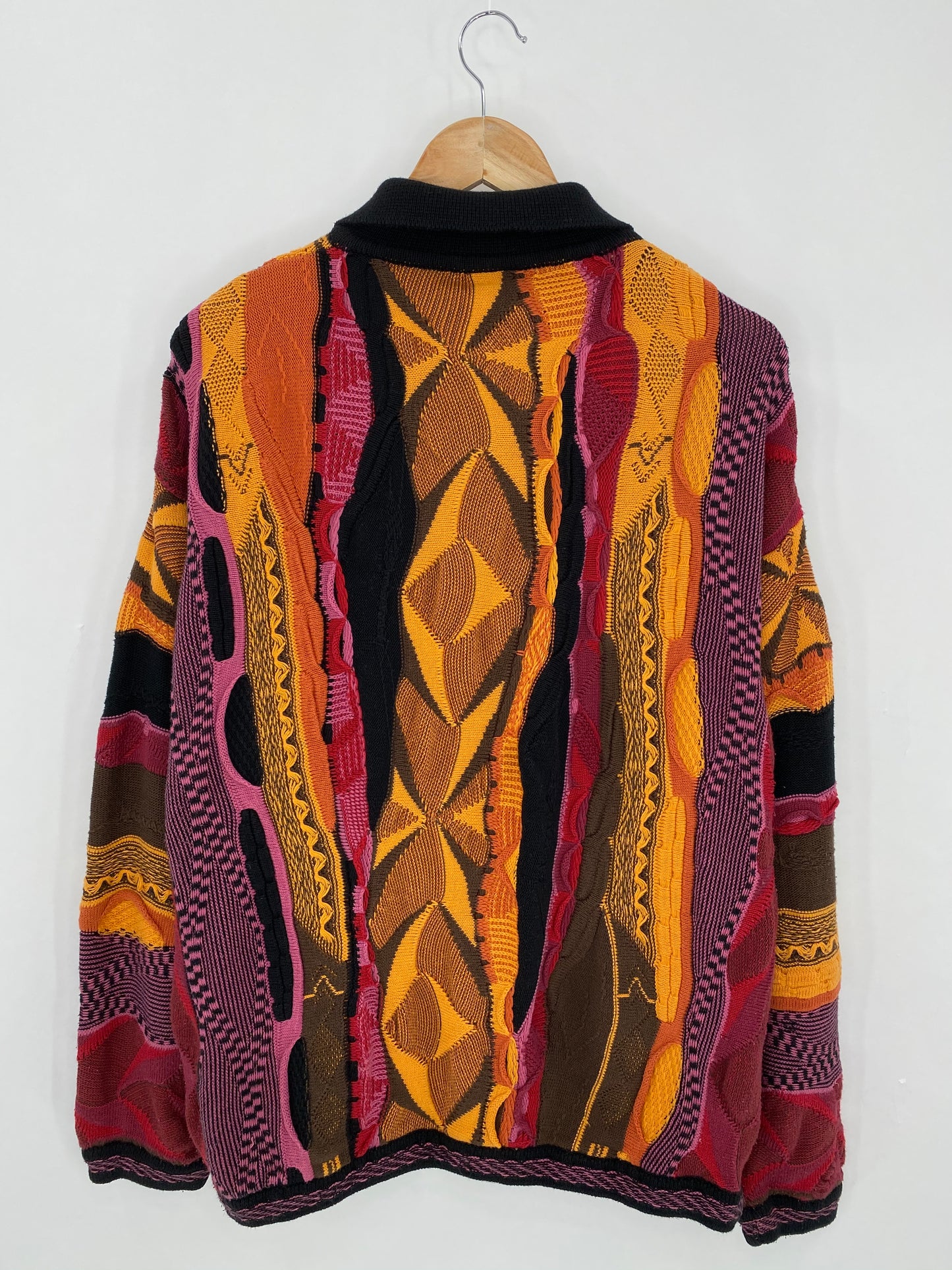 Vintage 3D Coogi-StyleSize XXL Knit Sweater / 6265