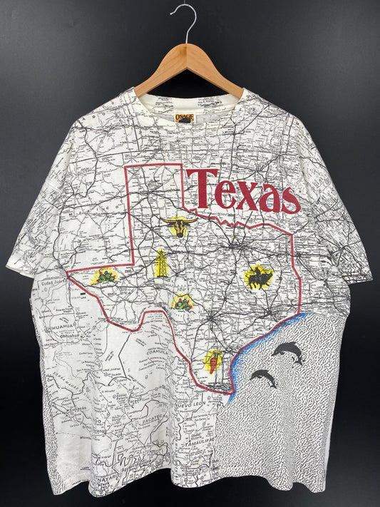 90’s TEXAS Made in USA Size XL Vintage T-Shirt  / A5363