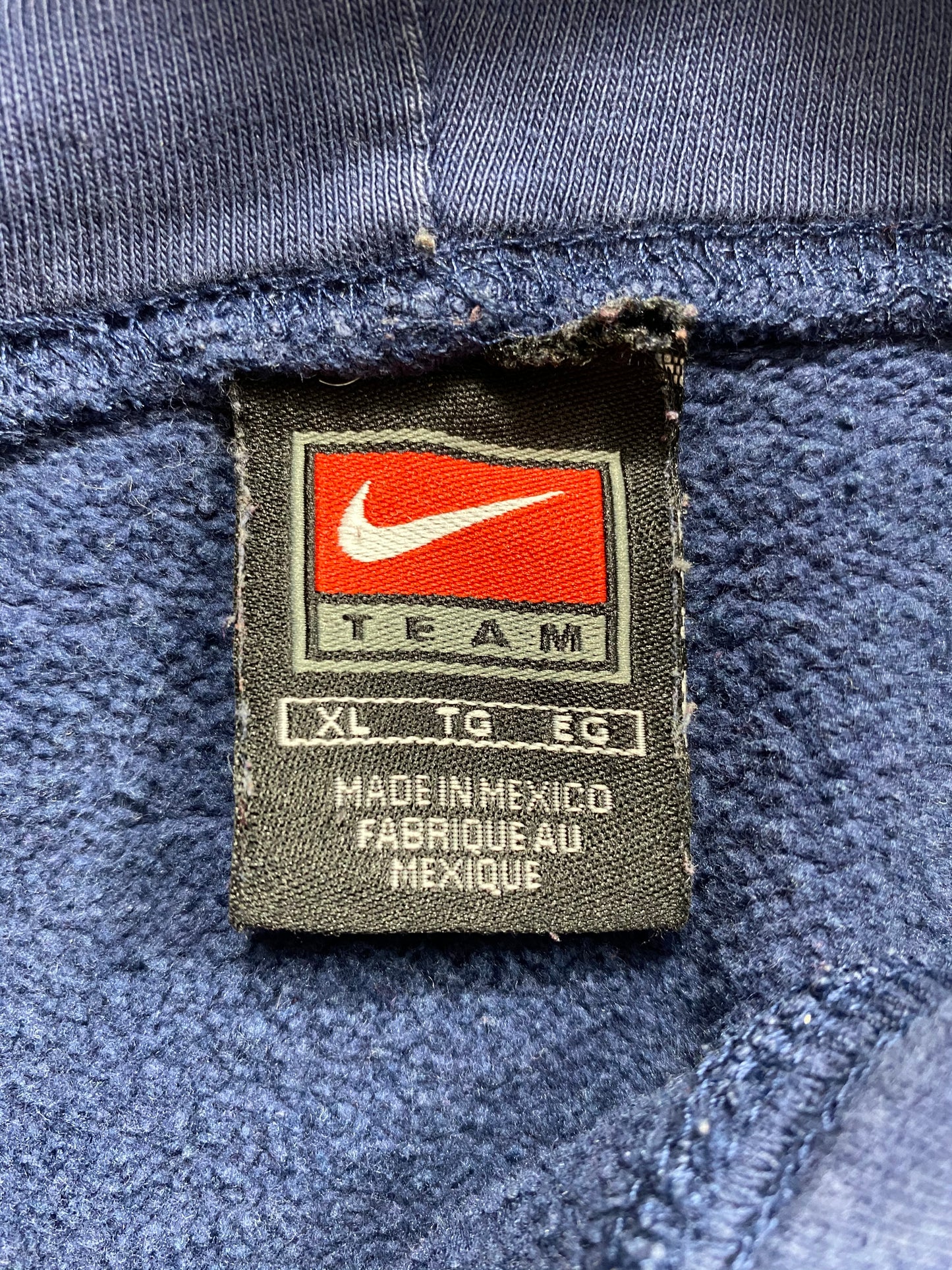 90’s NIKE KANSAS Size XL Vintage Hoodie Sweat-shirt / 7162