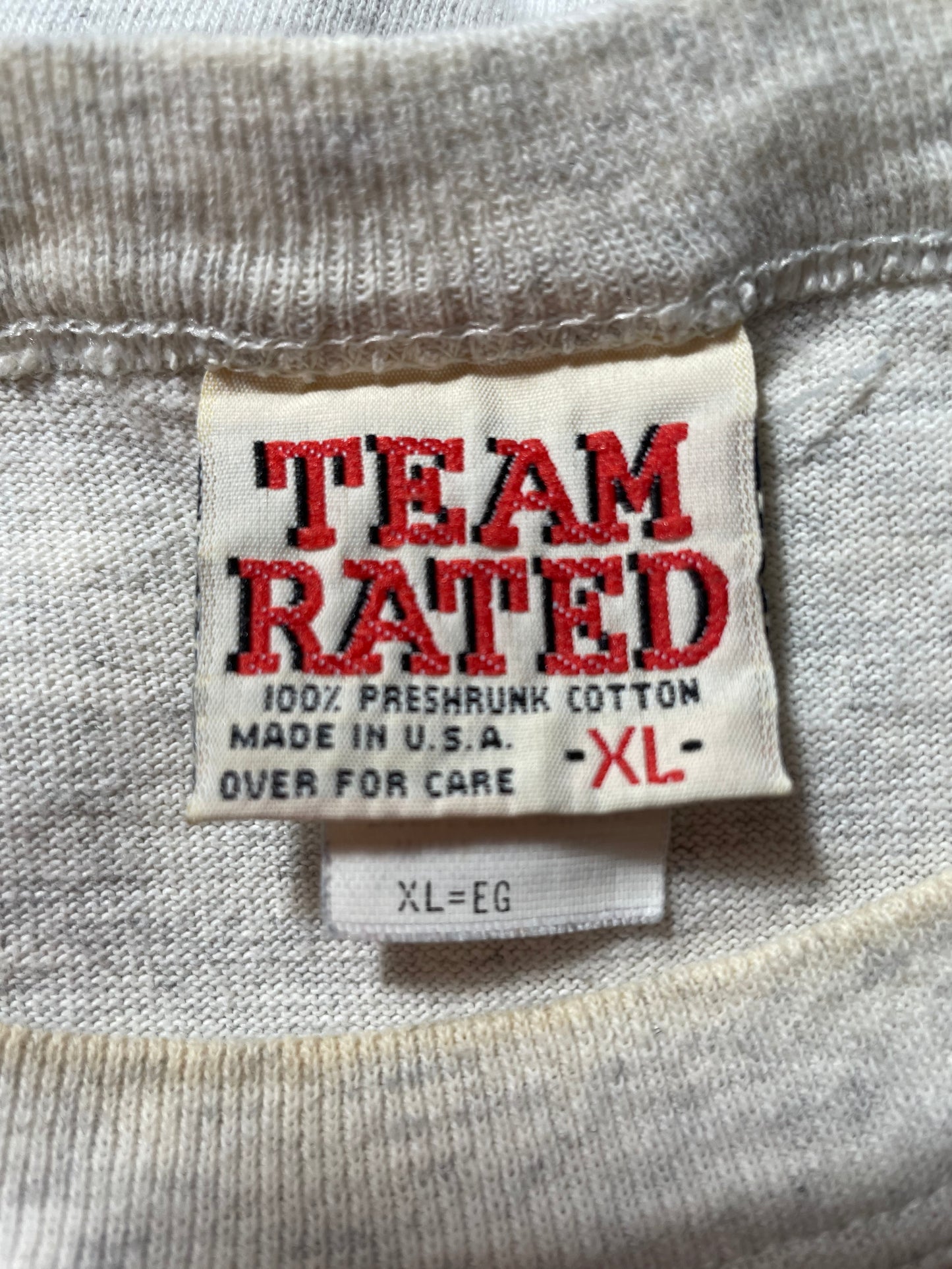 1994' HOUSTON ROCKETS Made in USA Size XL Vintage NBA 3/4 Sleeve T-Shirt / K1481