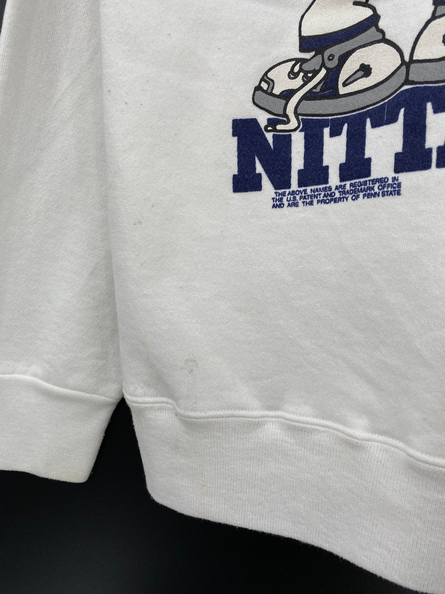 1993 PENN STATE x LOONEY TUNES TAZ BUGS BUNNY Made in USA Size L Vintage College Sweat-shirt / E4741S