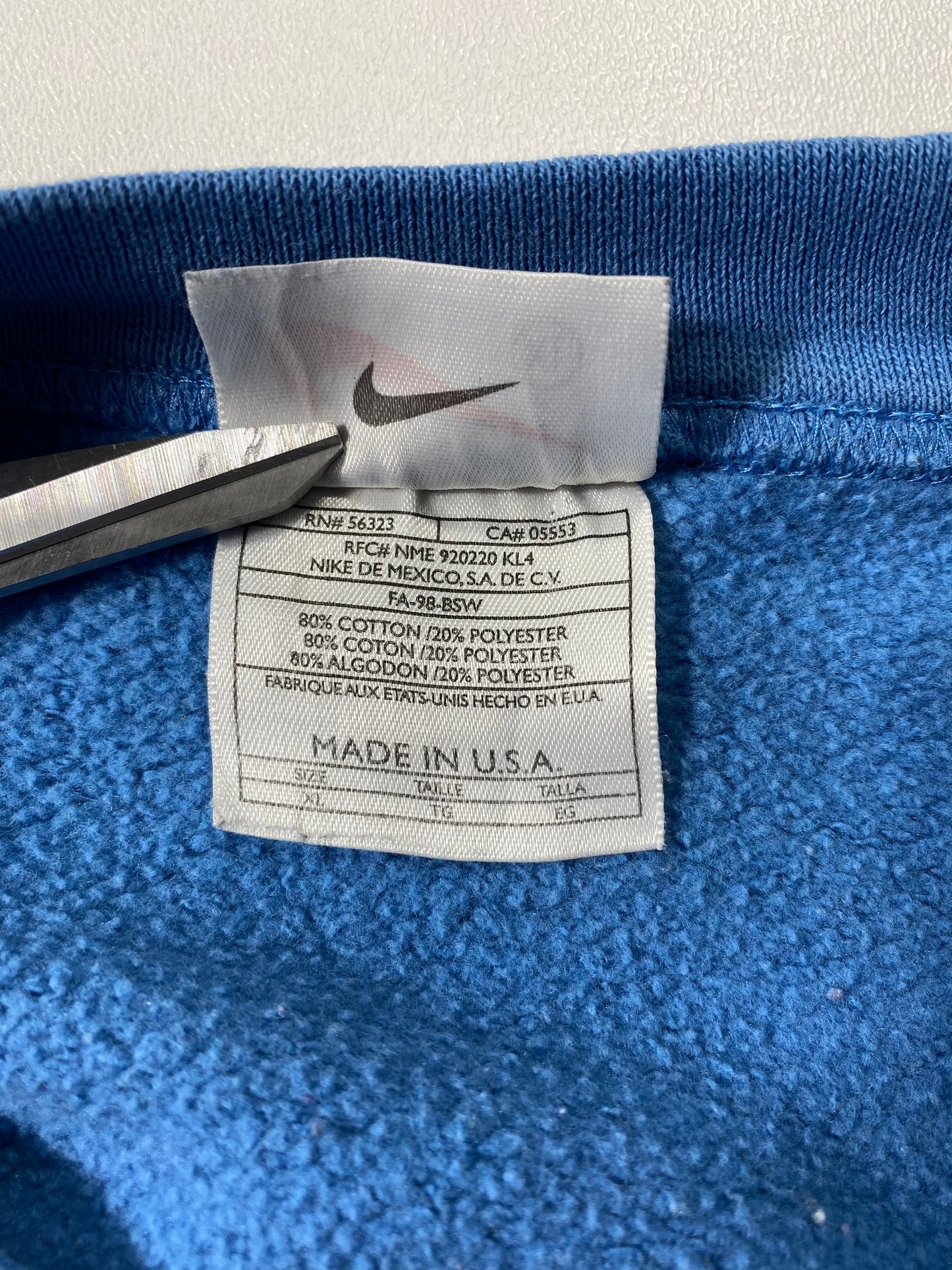 90’s NIKE Made in USA Size XL Vintage Sweat-shirt / 6549