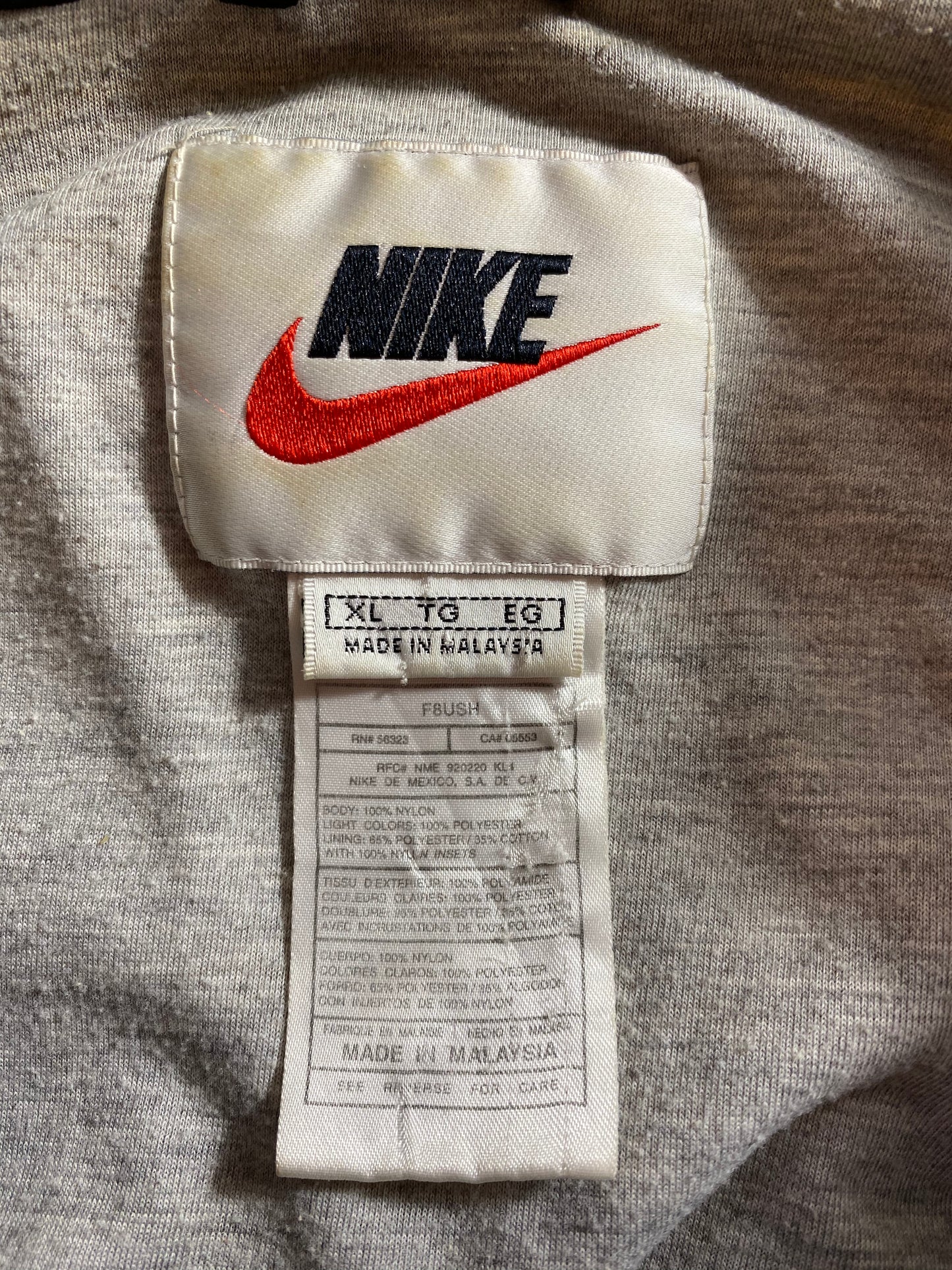 90’s NIKE Size XL Vintage Half-zip Nylon Jacket  / 8106