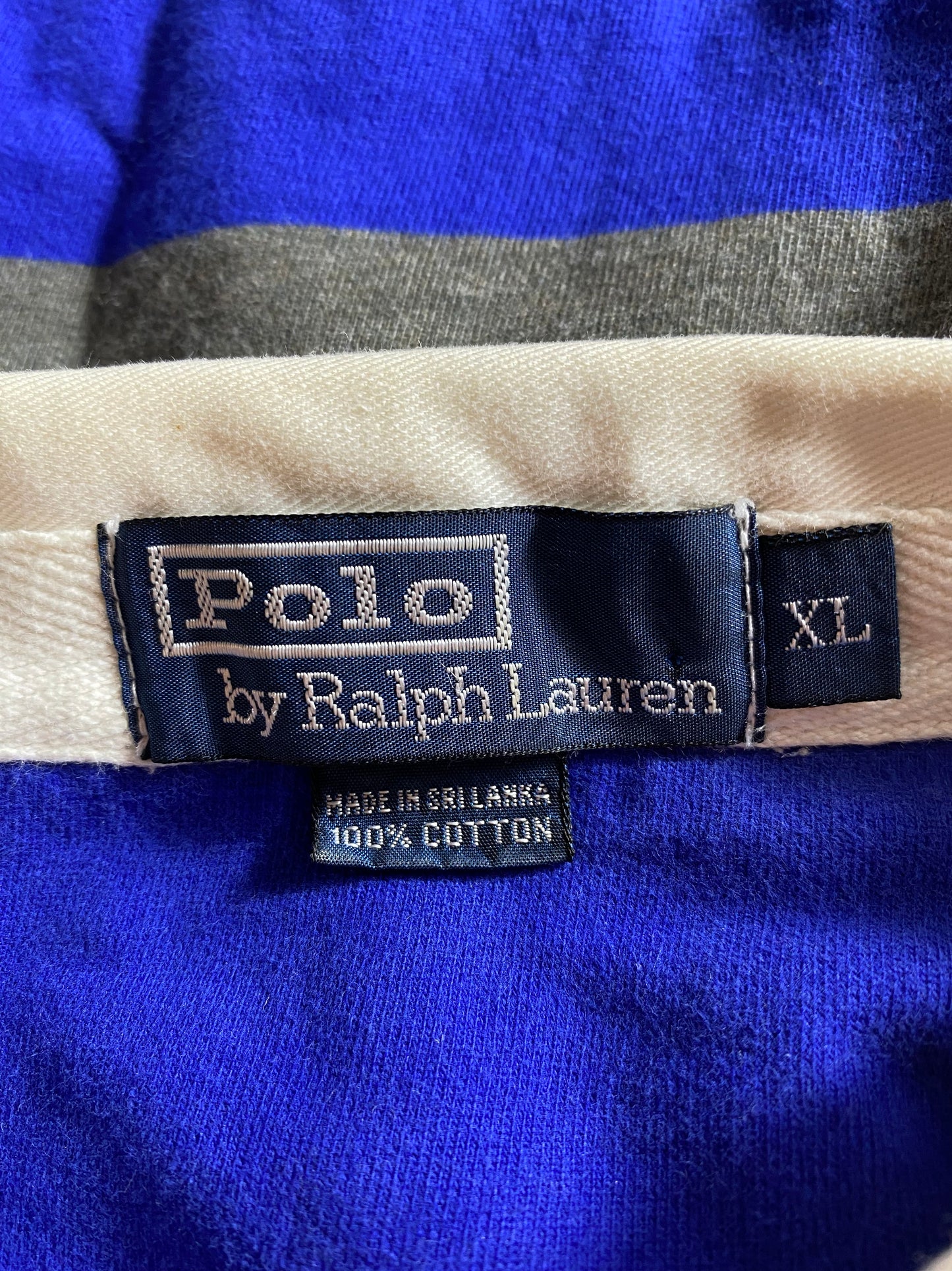 90’s POLO RALPH LAUREN Size XL Vintage Rugby-Shirt / K3539
