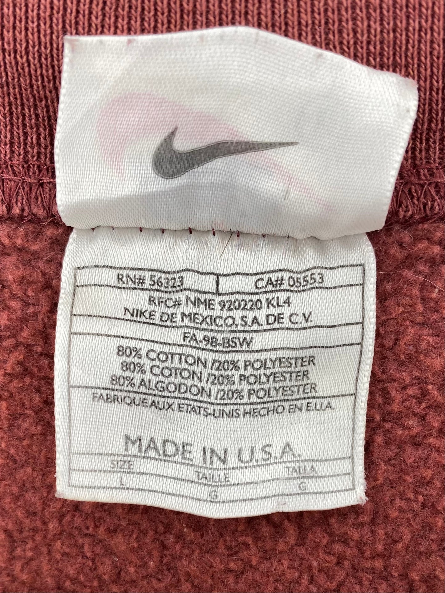 90’s NIKE Made in USA Size L Cut Off Sleeves Vintage Sweat-shirt / 7518