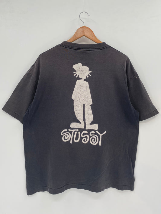 90’s STUSSY Made in USA Size XL Vintage T-Shirt / K2004