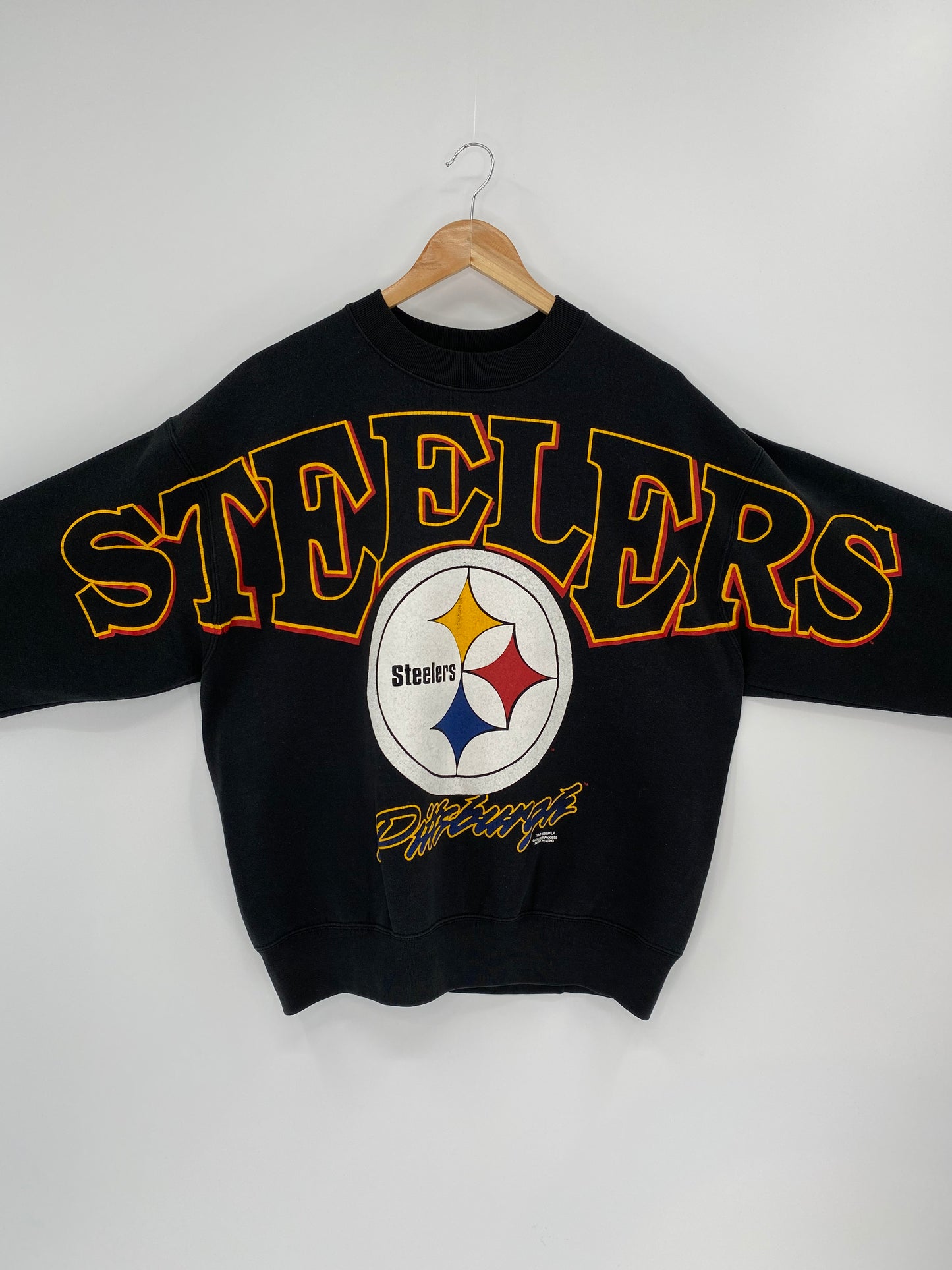 1995’ PITTSBURG STEELERS Made in USA Size L Vintage NFL Sweat shirt / k6