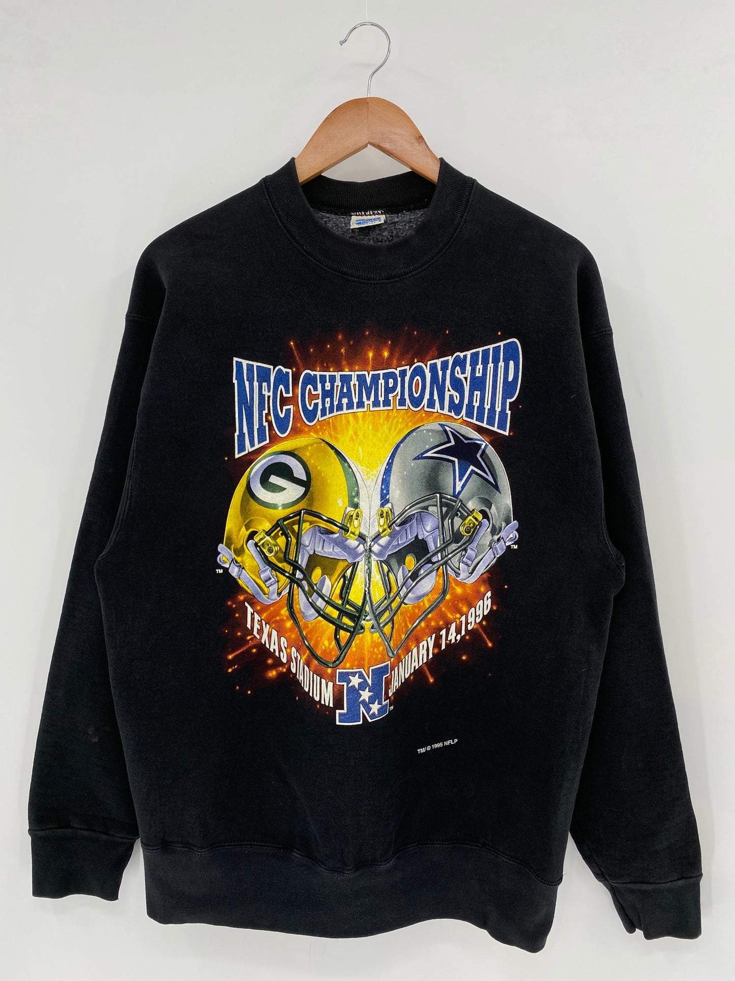 1995 SALEM x NFC CHAMPIONSHIP Made in USA Size L Vintage NFL Sweat shirt / A6559