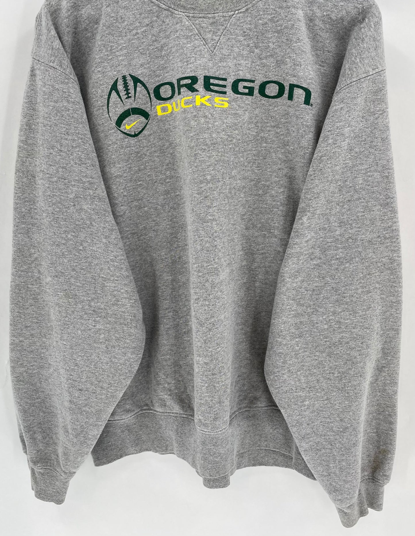 00’ NIKE Oregon Ducks Football Size XL Vintage Sweat-shirt / 7133
