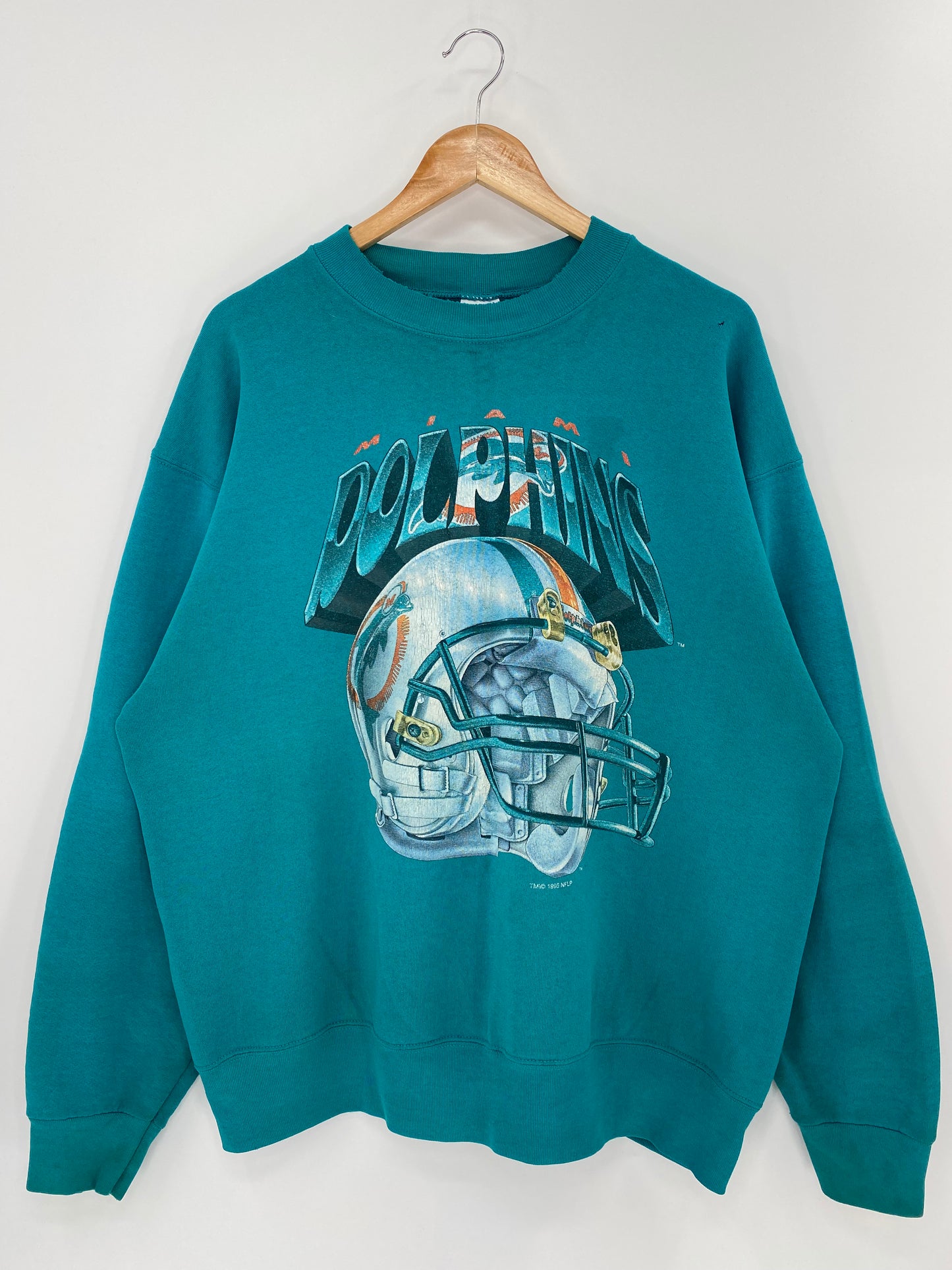 1995’ DOLPHINS Made in USA Size XL Vintage NFL Sweat shirt / k1