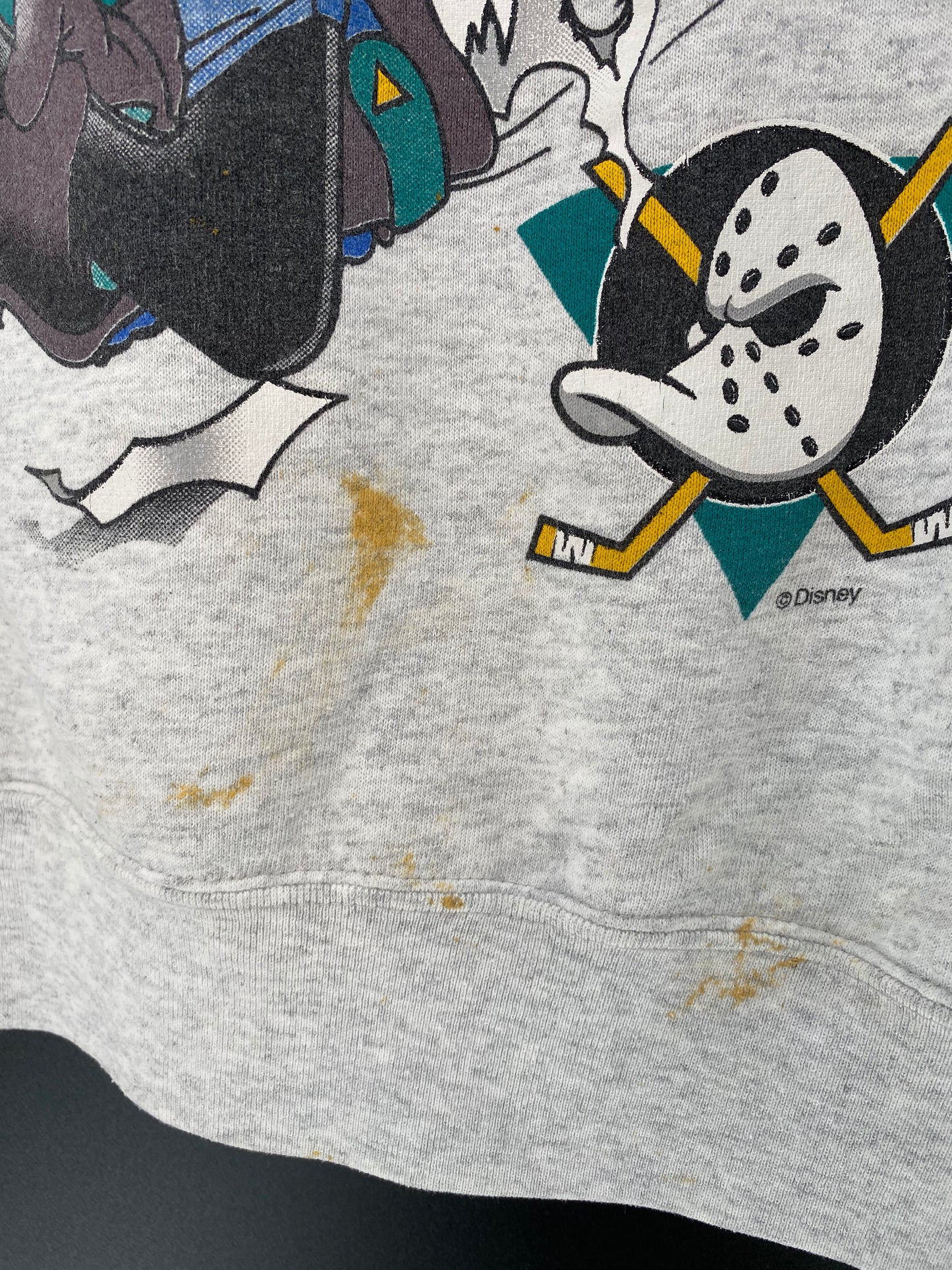 90’s ANAHEIM MIGHTY DUCKS Size XL Vintage NHL Sweat- shirt/ K836