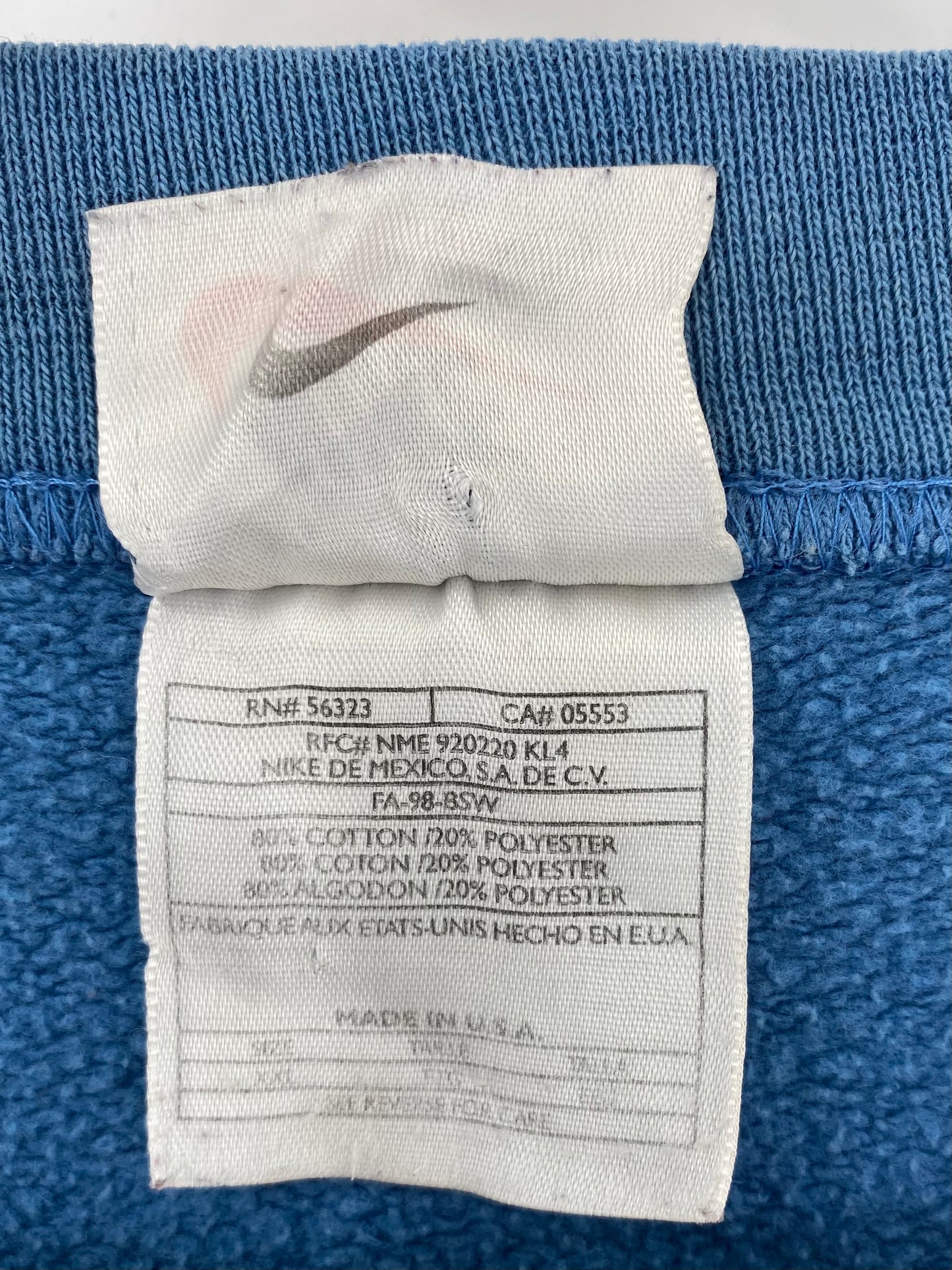 90’s NIKE Made in USA Size XXL Vintage Sweat-Shirt / 7342