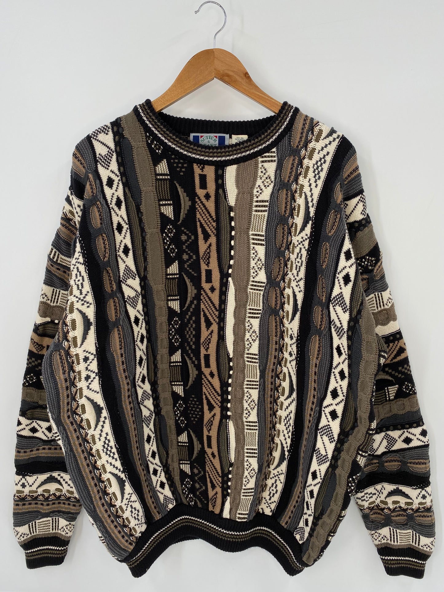 Vintage 3D COOGI- Style Size XL Knit Sweater / K3867