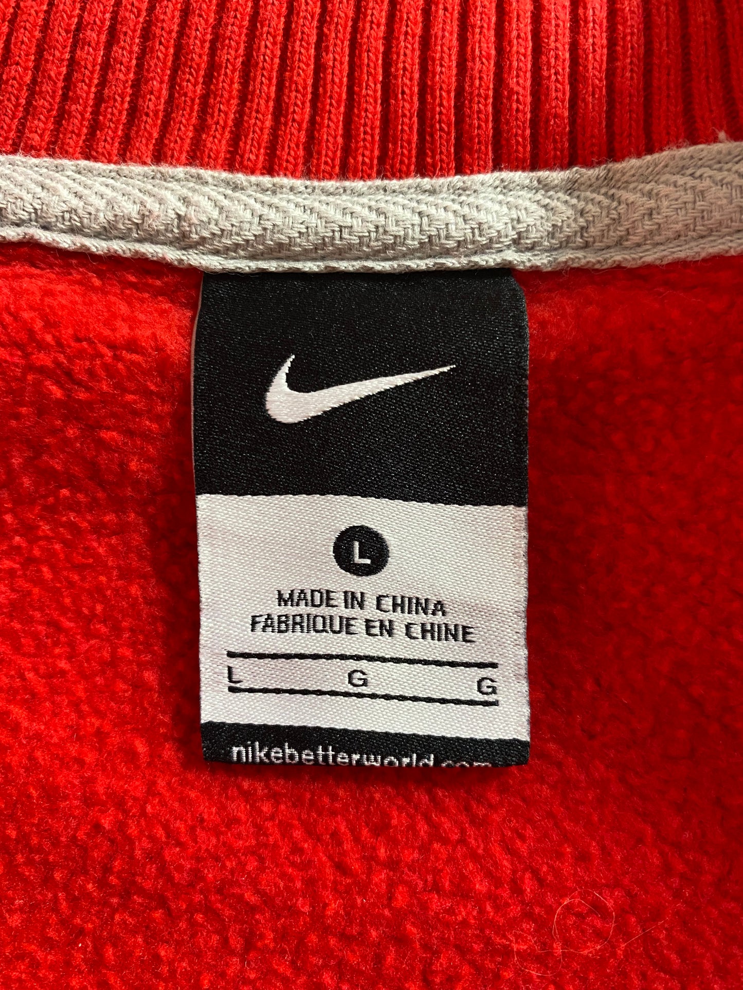 00’ NIKE OHIO STATE Size L Vintage Half-zip Sweat-shirt / 9284