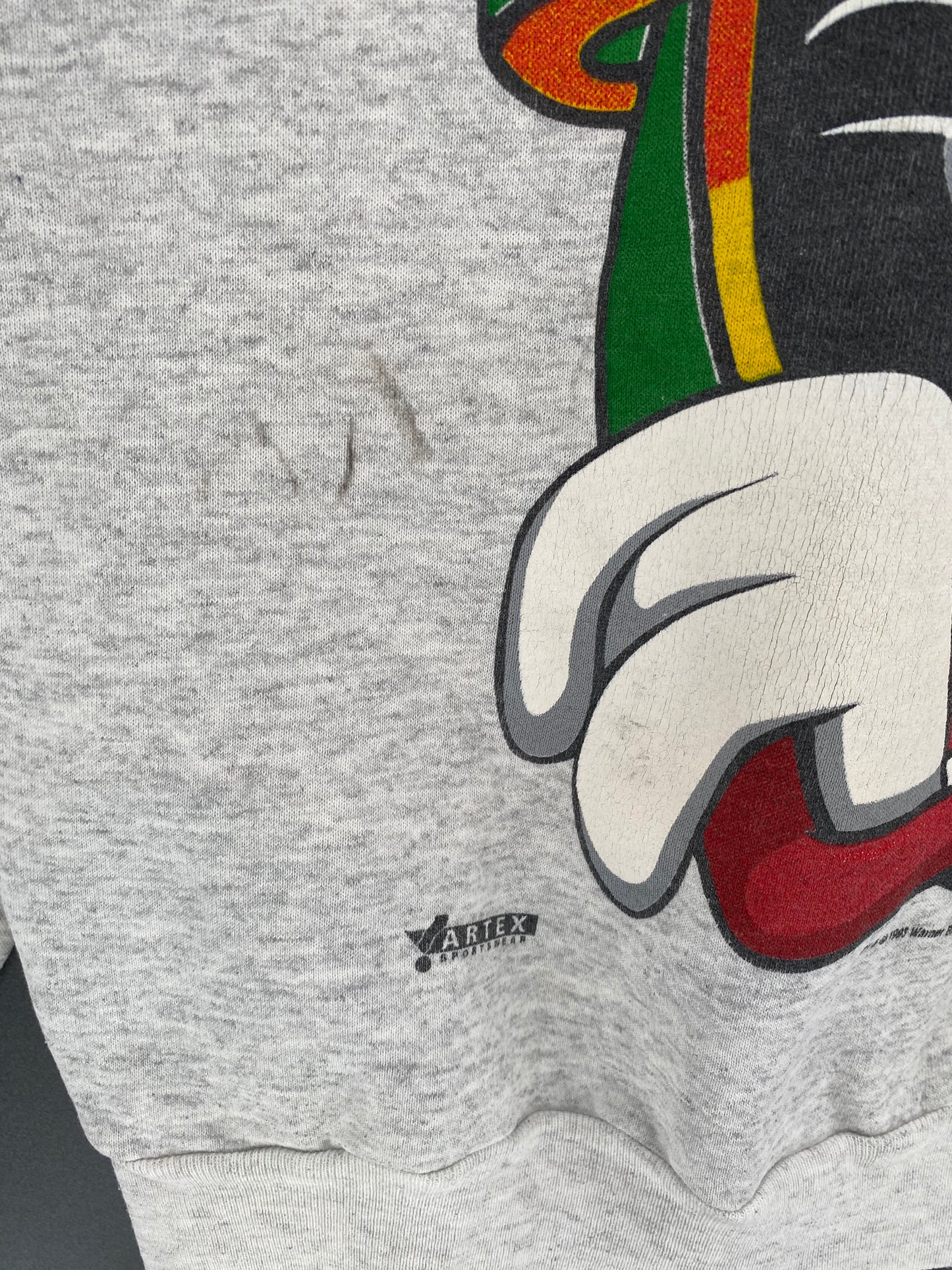 1993 LOONEY TUNES MARTIN Made in USA Size XL Vintage Sweat-Shirt  / K1281