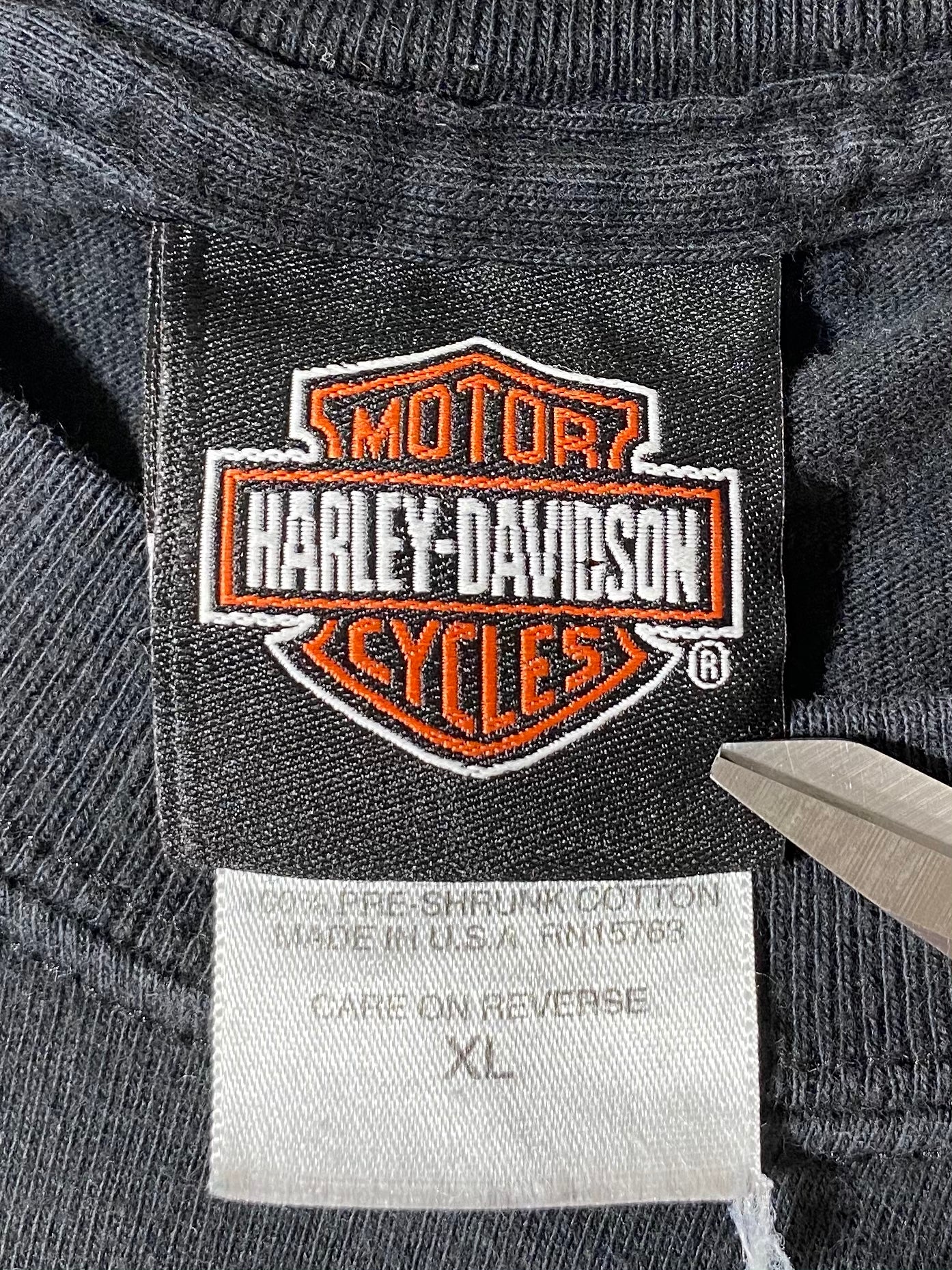 2009 Harley Davidson Made in USA Size XL Vintage Long Sleeve T-Shirt / 7892
