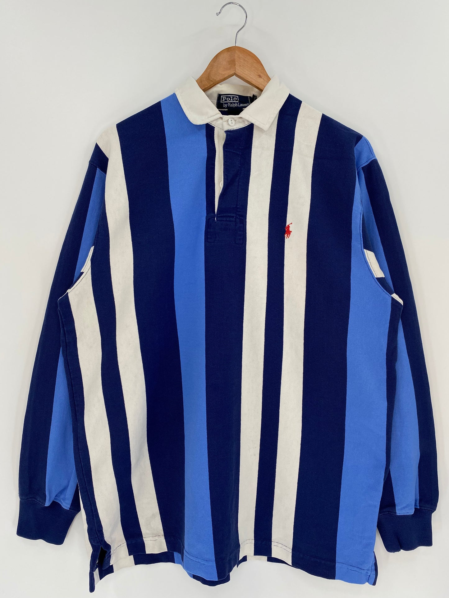 90’s POLO RALPH LAUREN Size M Vintage  Rugby-Shirt / k924